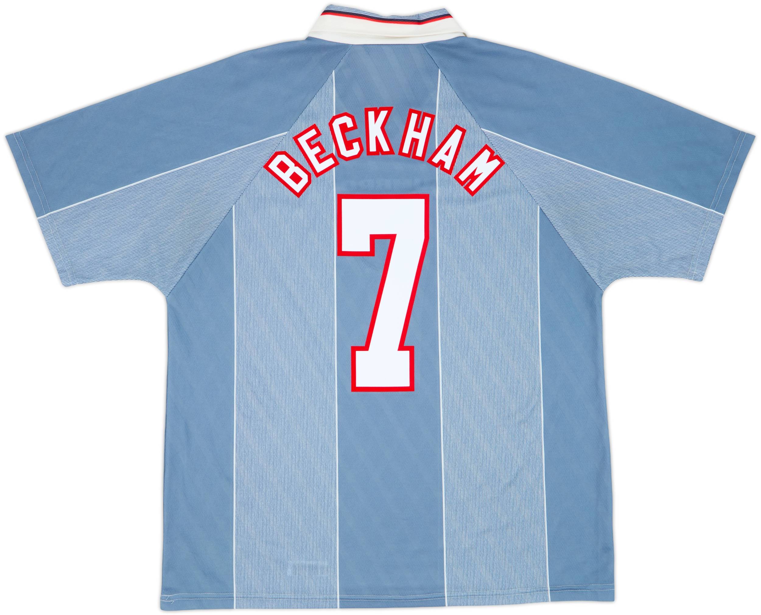 1996-97 England Away Shirt Beckham #7 - 6/10 - (XL)