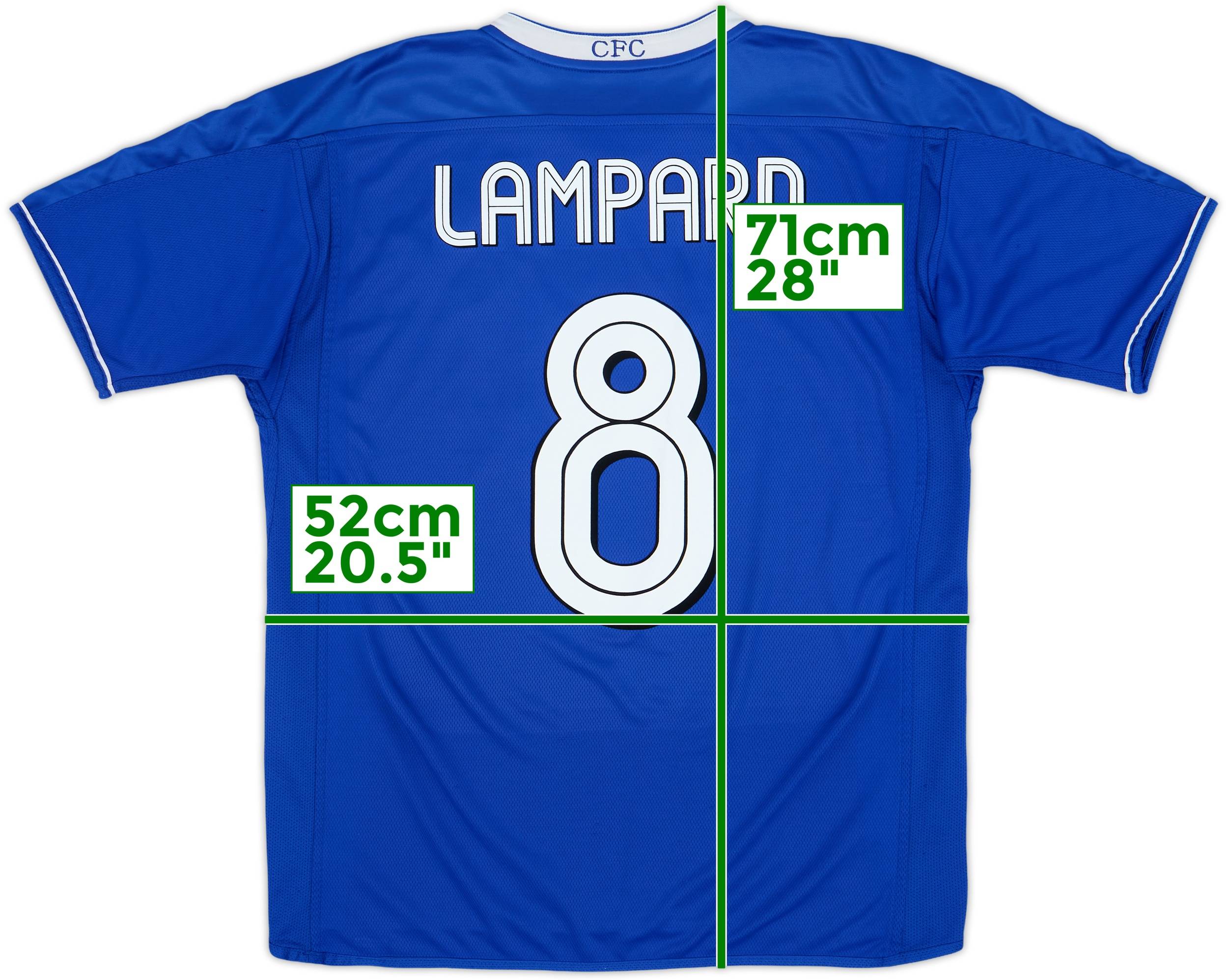 2003-05 Chelsea Home Shirt Lampard #8 - 6/10 - (M)