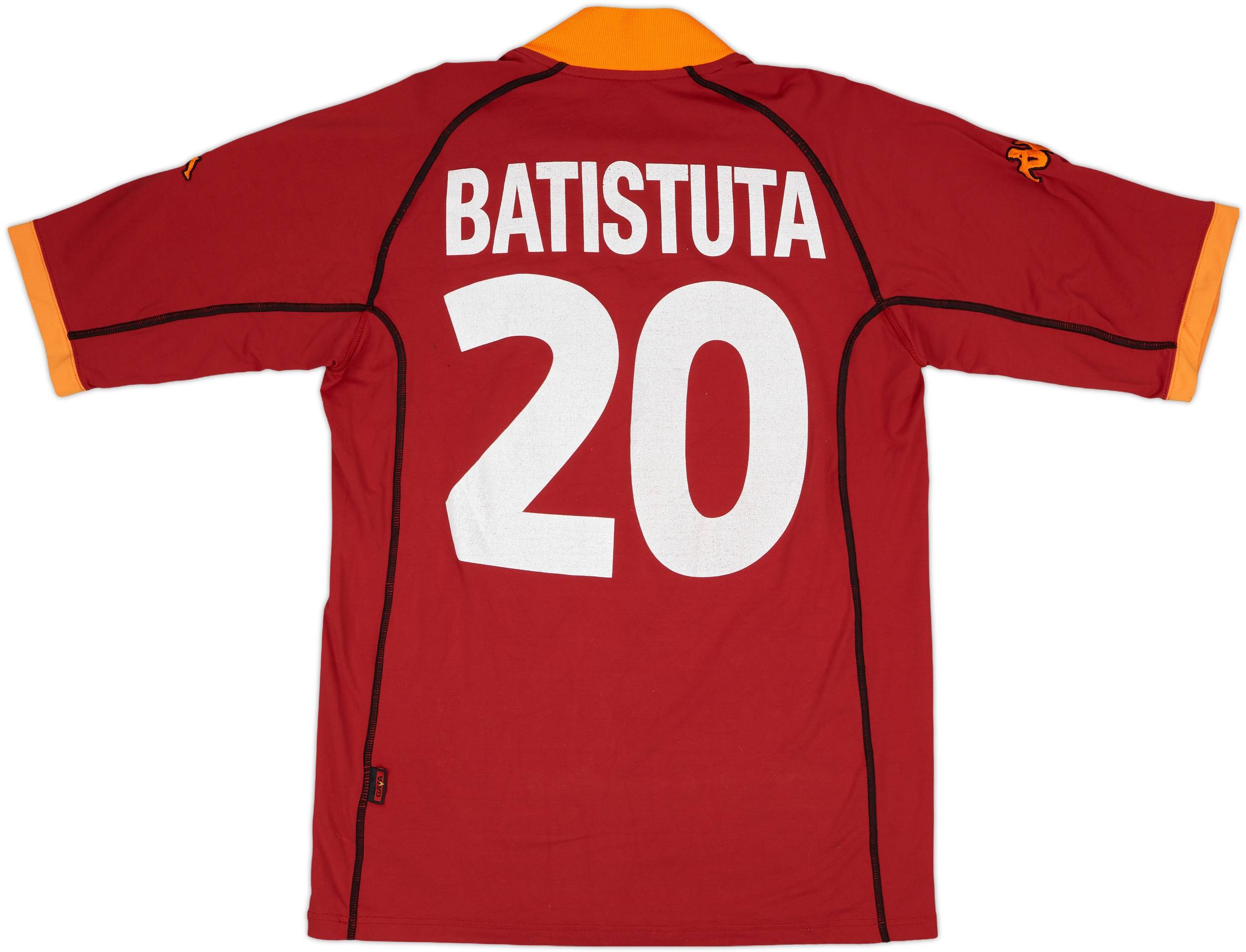 【DEAD STOCK】ASローマ 00/01 ユニフォーム BATISTUTA AS Roma Home 2000/01 Batistuta #18 (M) | eBay