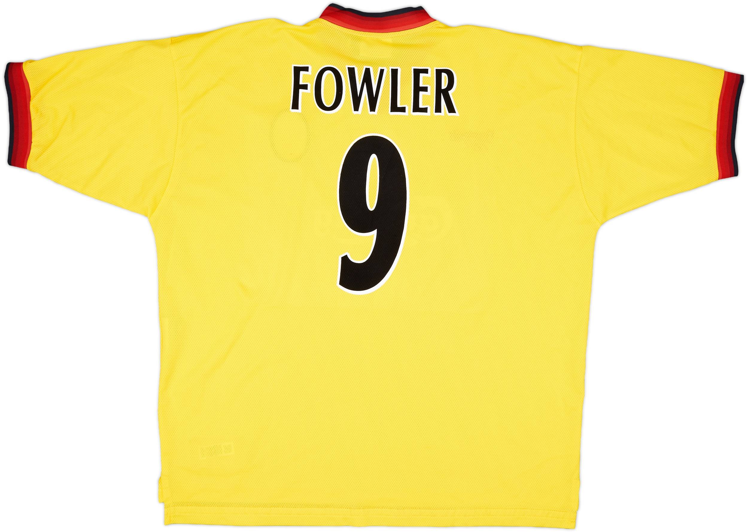 1997-99 Liverpool Away Shirt Fowler #9 - 6/10 - (XXL)
