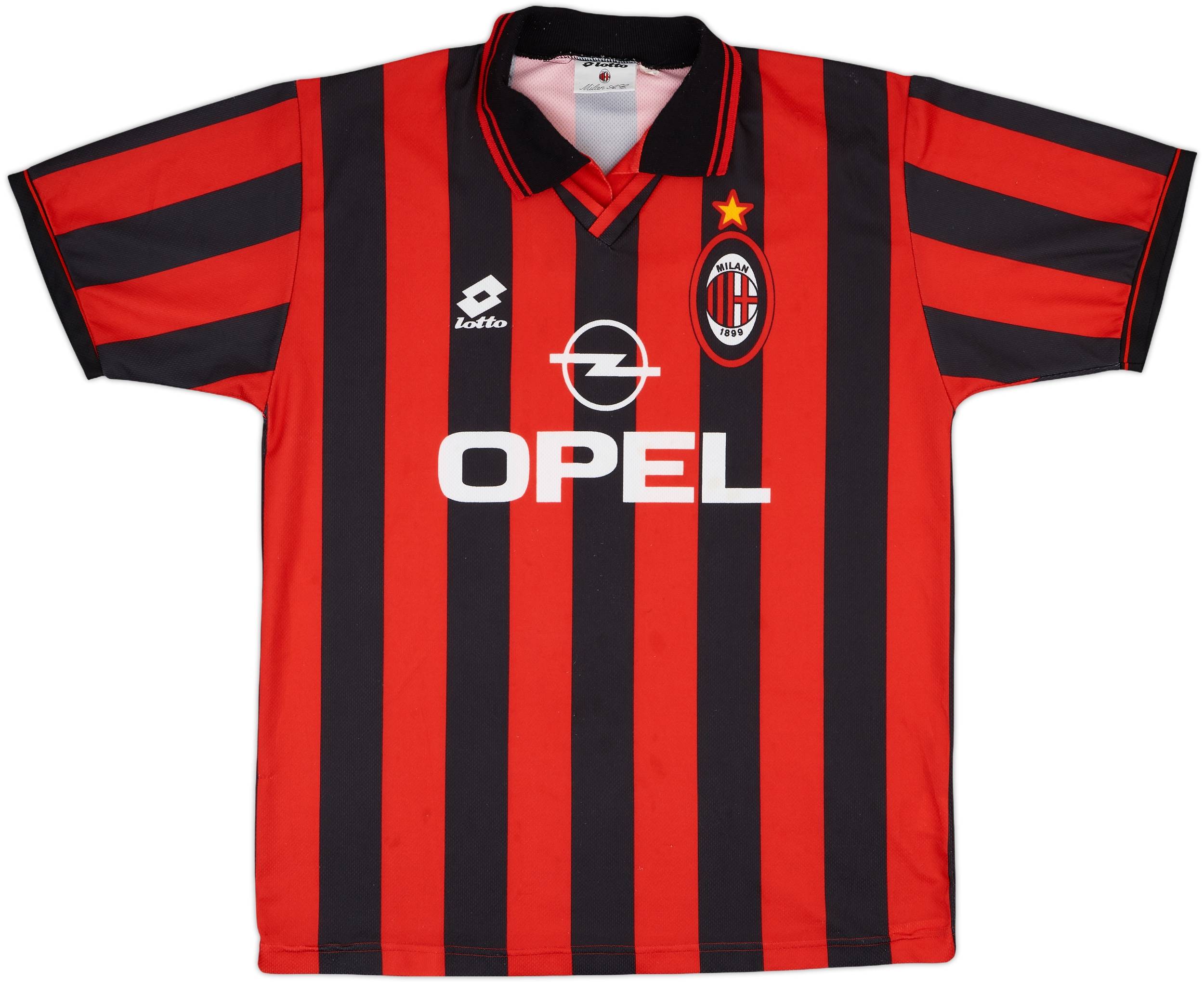 1996-97 AC Milan Home Shirt - 9/10 - (XL)