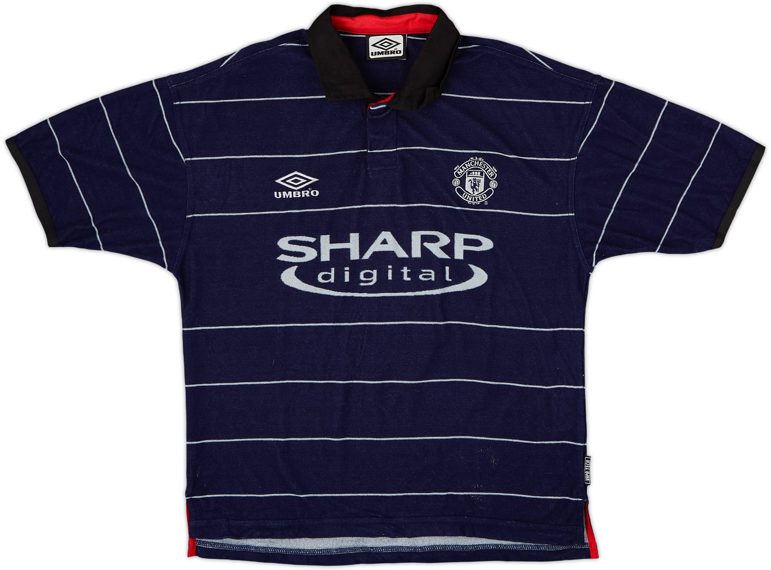 1999-00 Manchester United Away Shirt Beckham #7 - 7/10 - (XL.Boys)