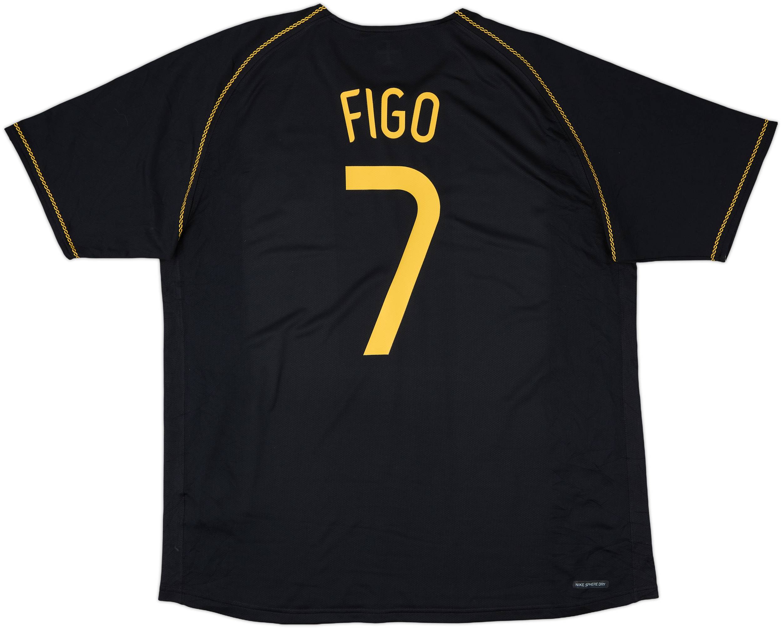 2006-07 Portugal Away Shirt Figo #7 - 8/10 - (L)