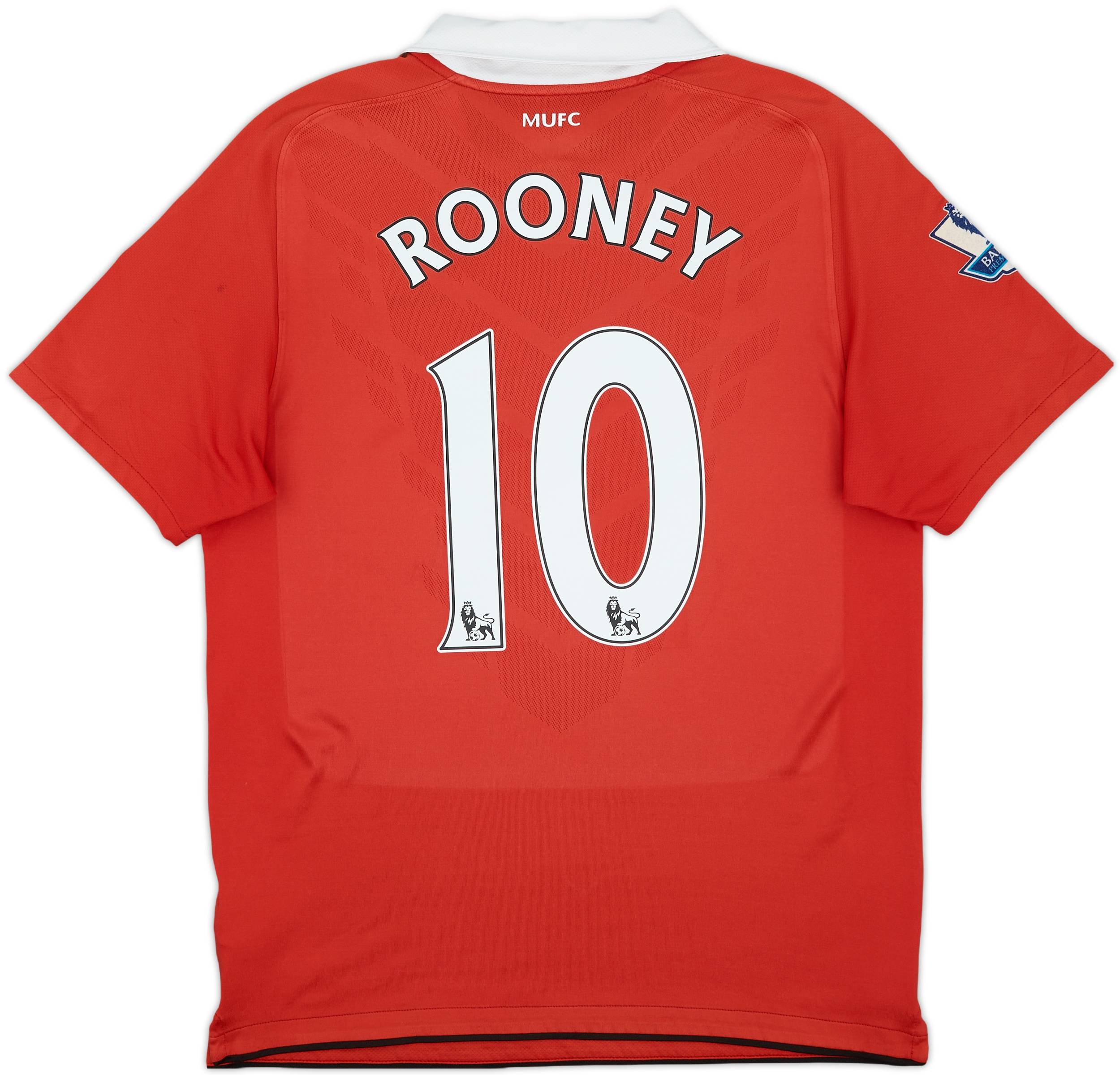 2010-11 Manchester United Home Shirt Rooney #10 - 6/10 - (M)
