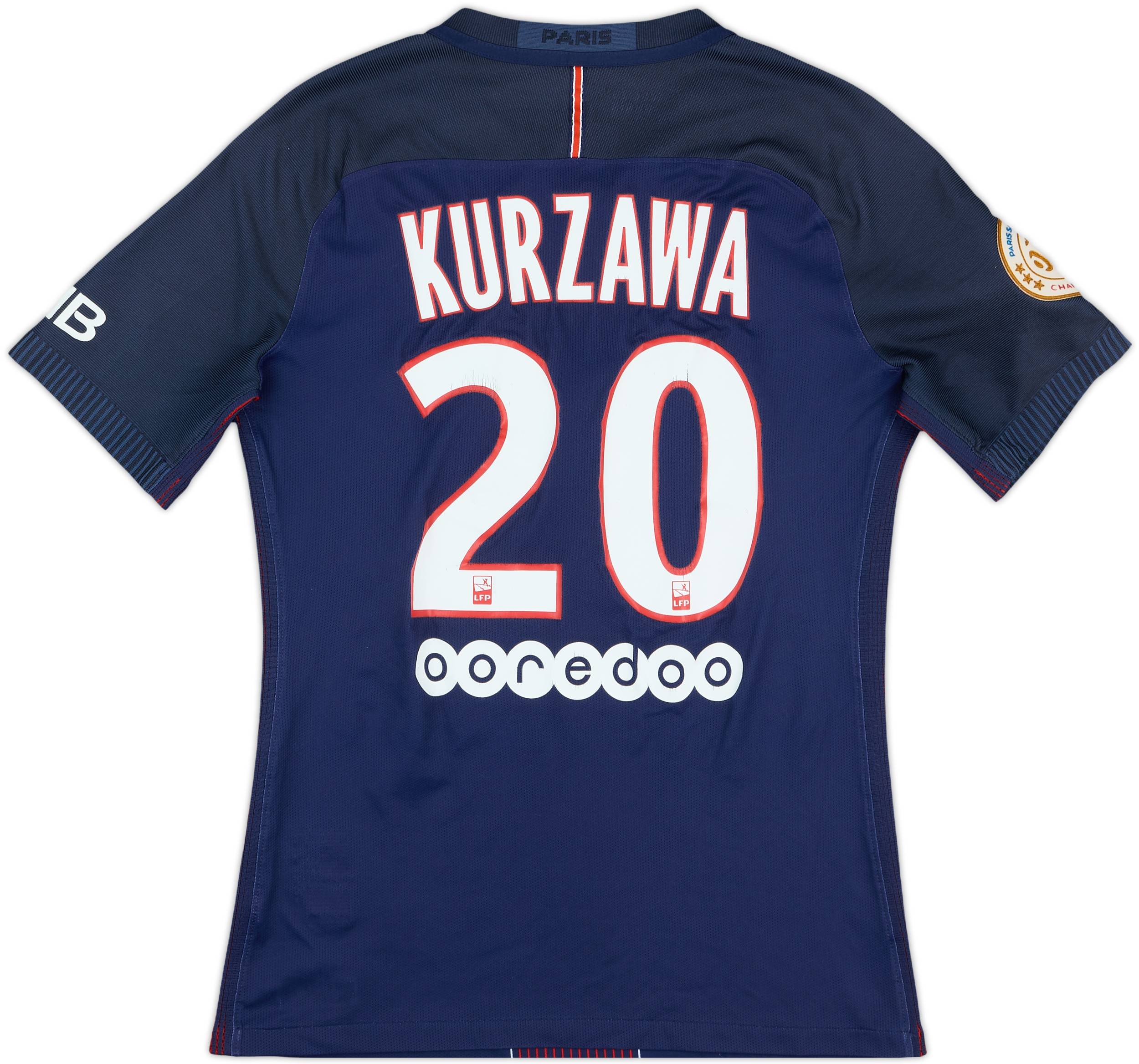 2016-17 Paris Saint-Germain Match Issue Home Shirt Kurzawa #20