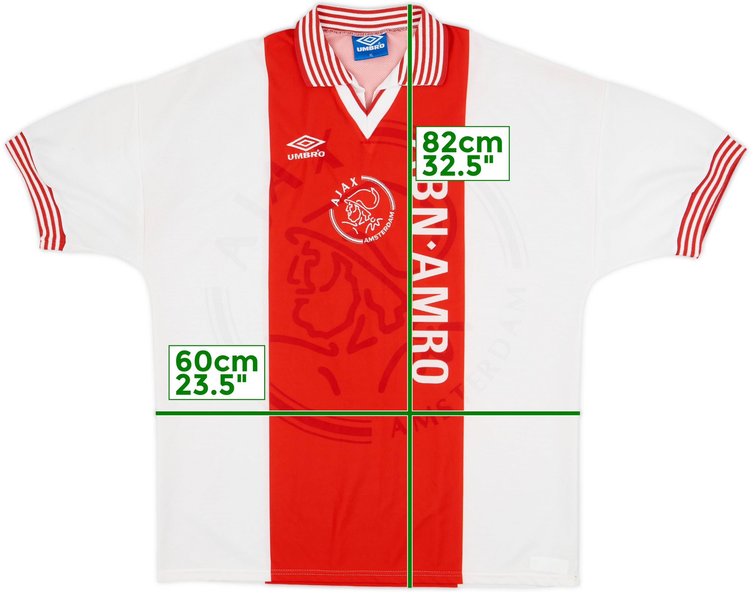 Ajax 95-96 ユニホーム Sサイズ 1995-96 Ajax Home Shirt - 8/10 - (XL)