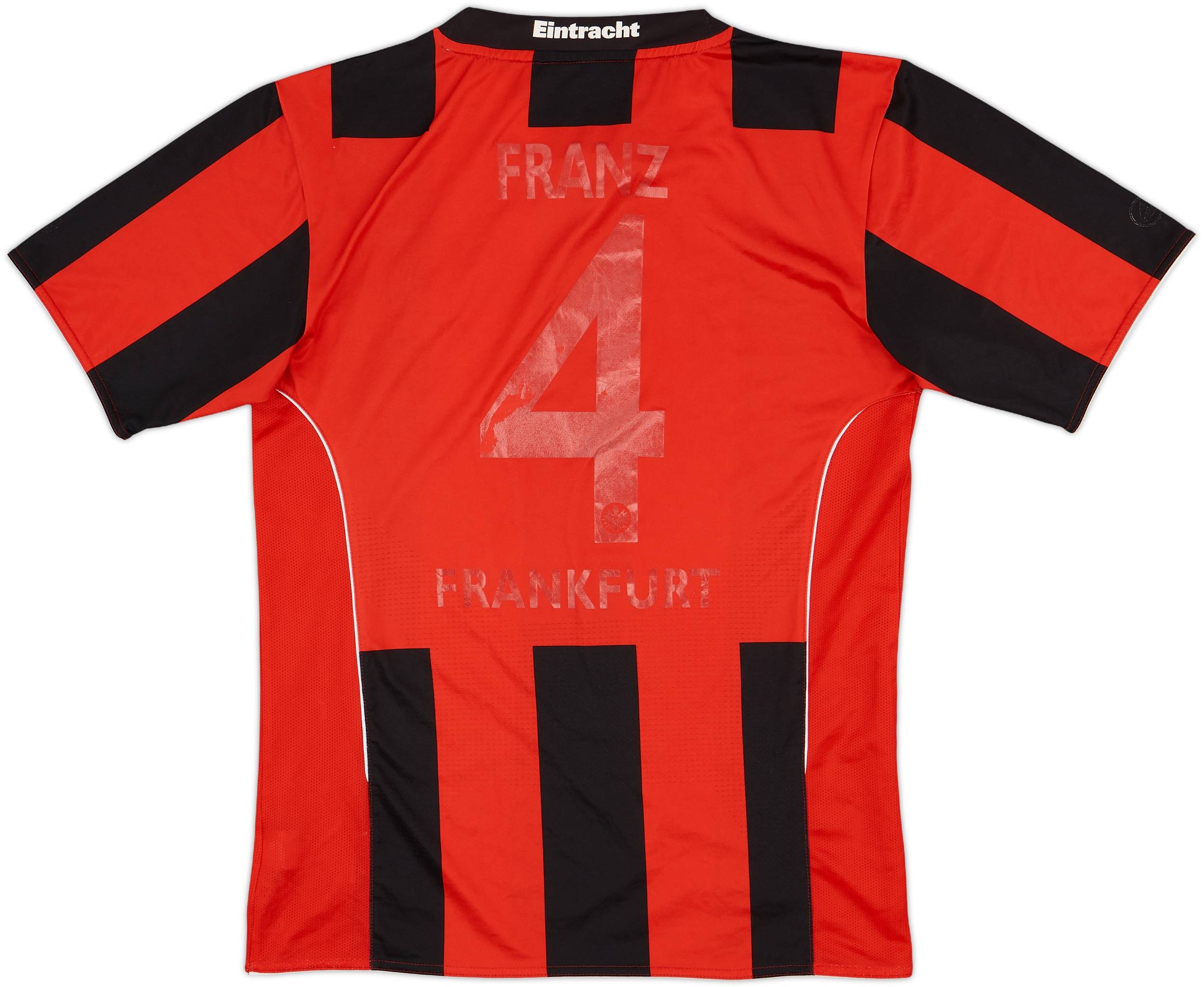 2010-12 Eintracht Frankfurt Home Shirt Franz #4 - 3/10 - (M)