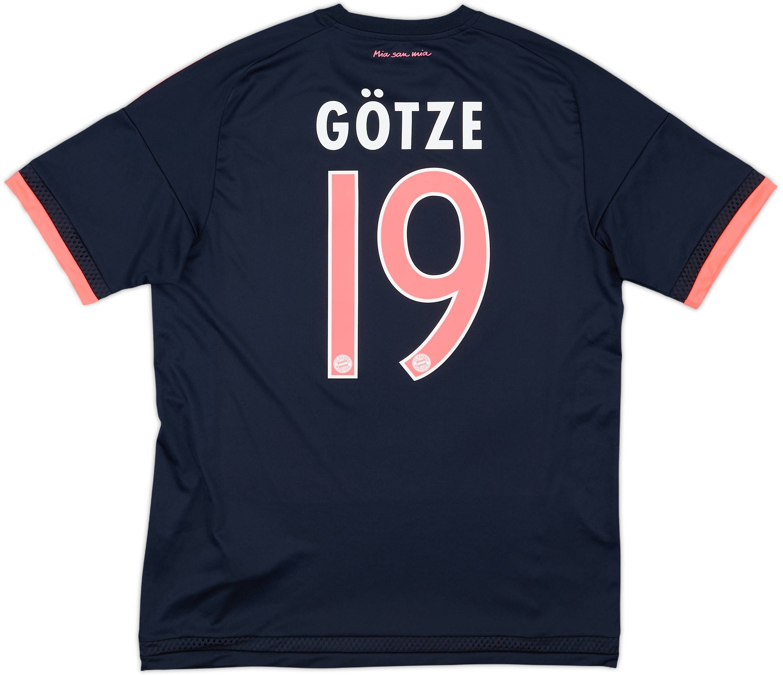 2015-16 Bayern Munich Third Shirt Gotze #19 - 8/10 - (M)