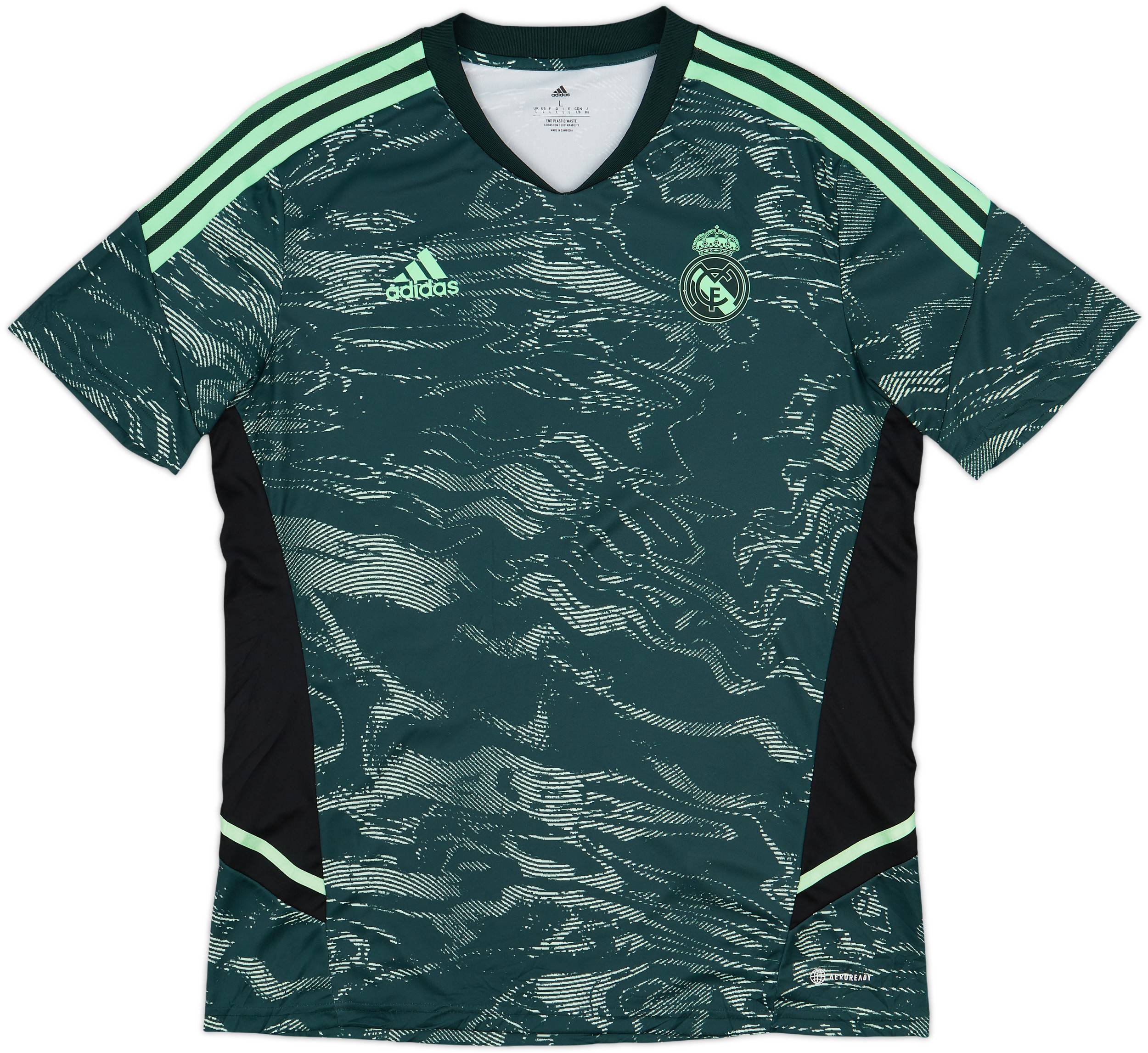 2022-23 Real Madrid adidas Training Shirt - 10/10 - (L)