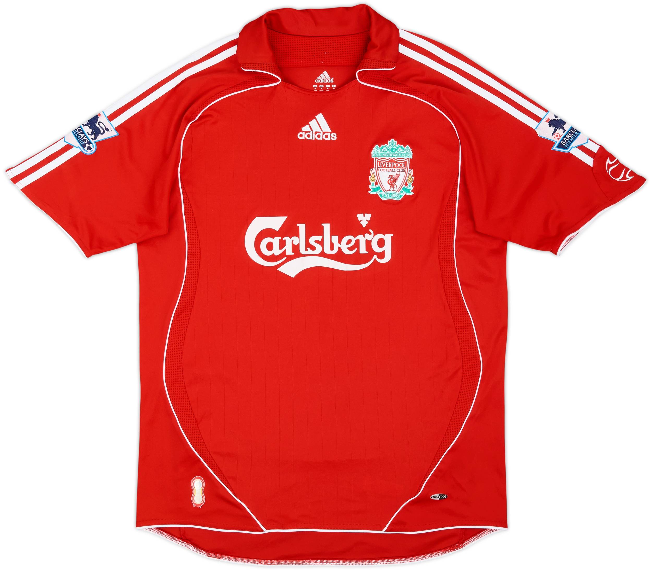 2006-08 Liverpool Home Shirt Gerrard #8 - 6/10 - (M)
