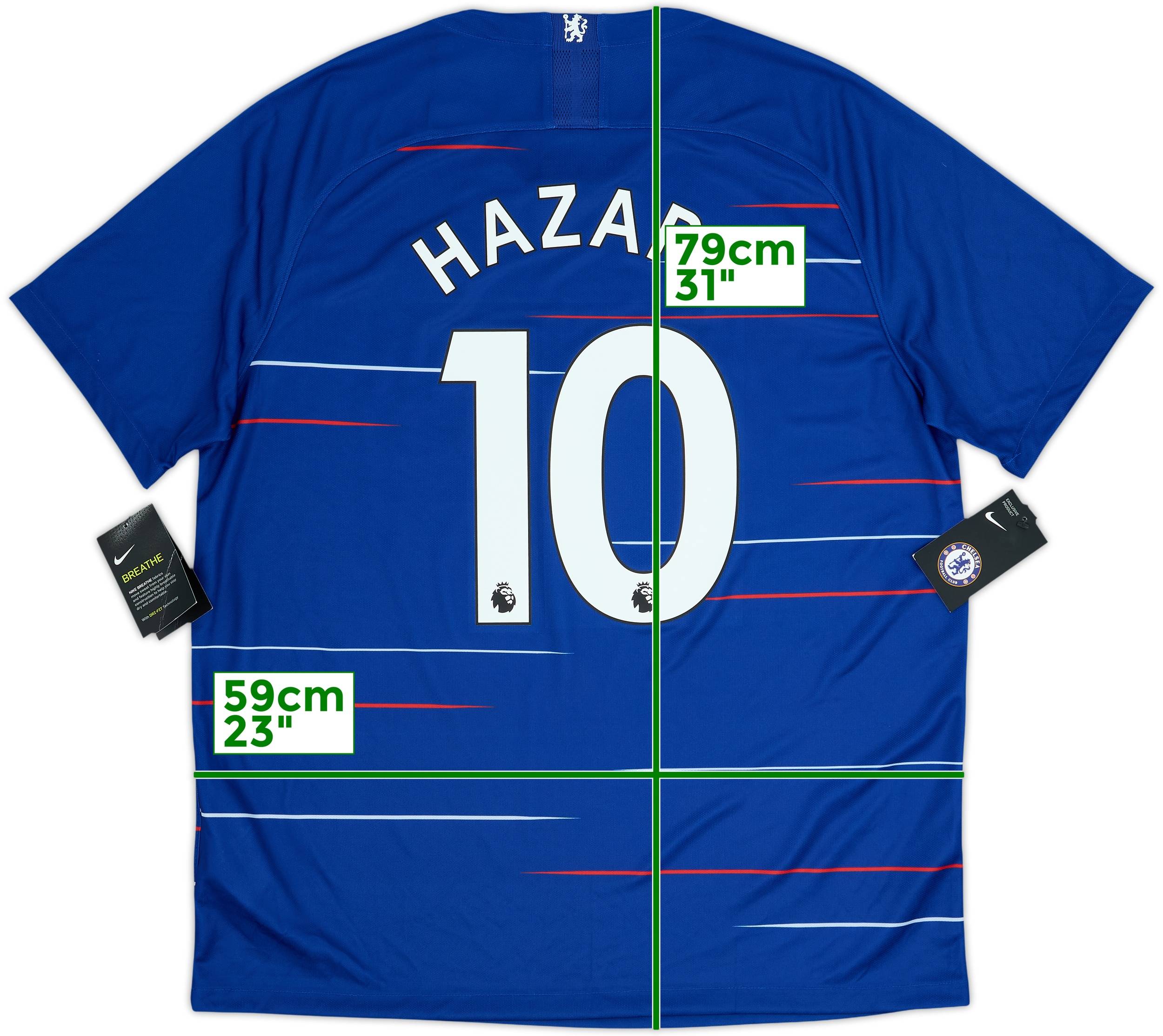  Chelsea FC Hazard #10 ユニフォーム 2018-19 Chelsea Home Shirt Hazard #10 (XL)