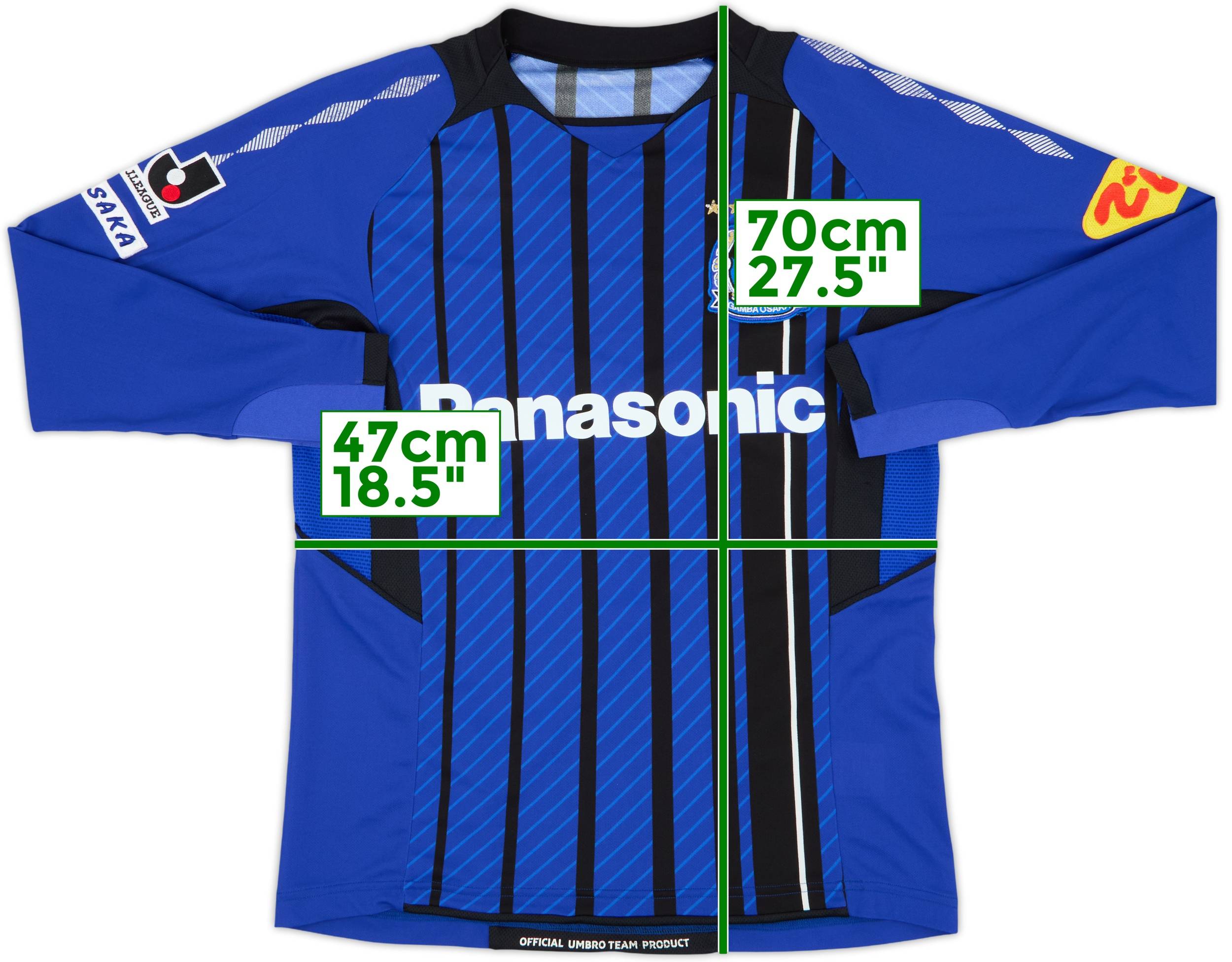 2009 Gamba Osaka Home L/S Shirt - 6/10 - (S)