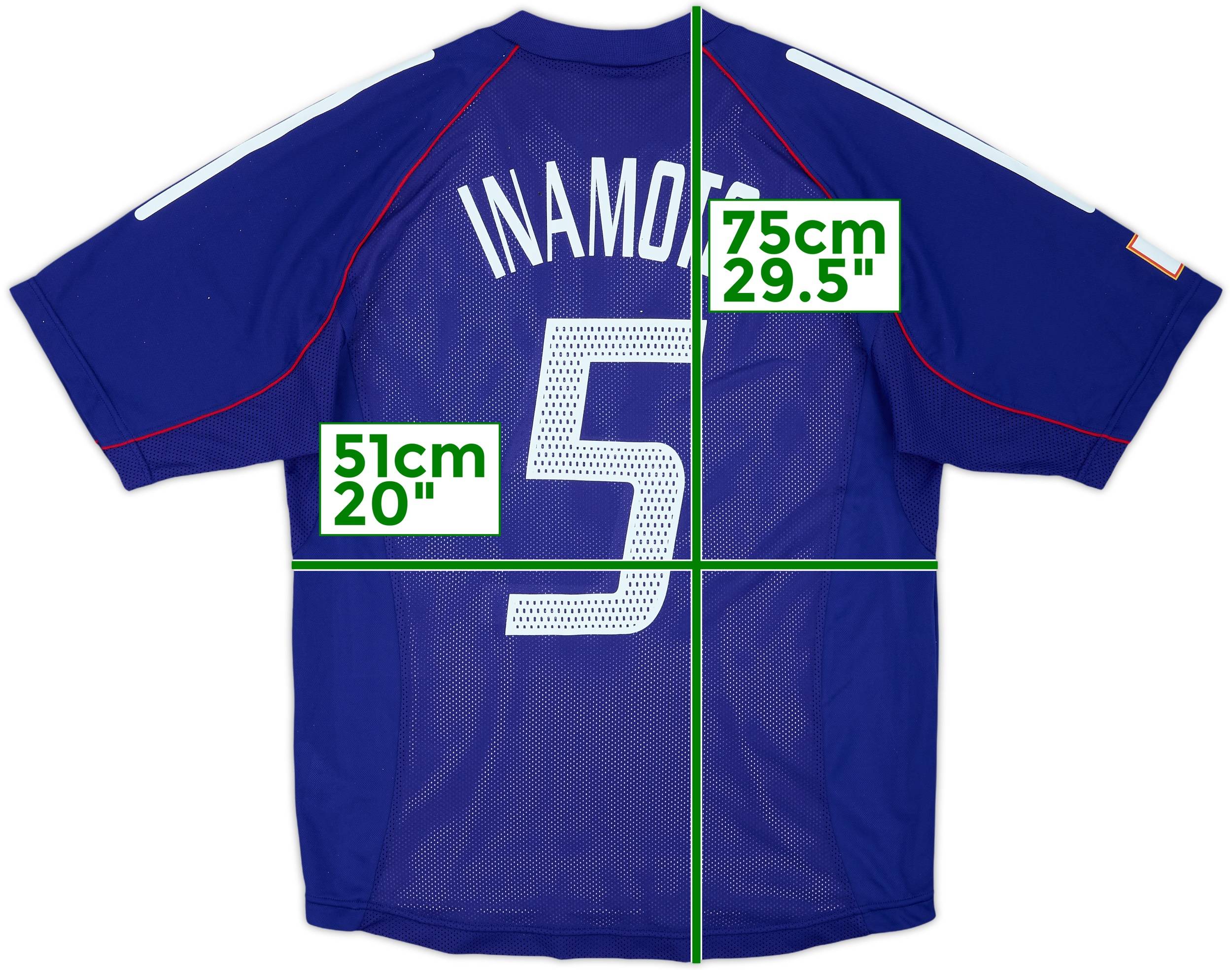 2002-04 Japan Home Shirt Player Issue Inamoto #5 - 7/10 - (M)