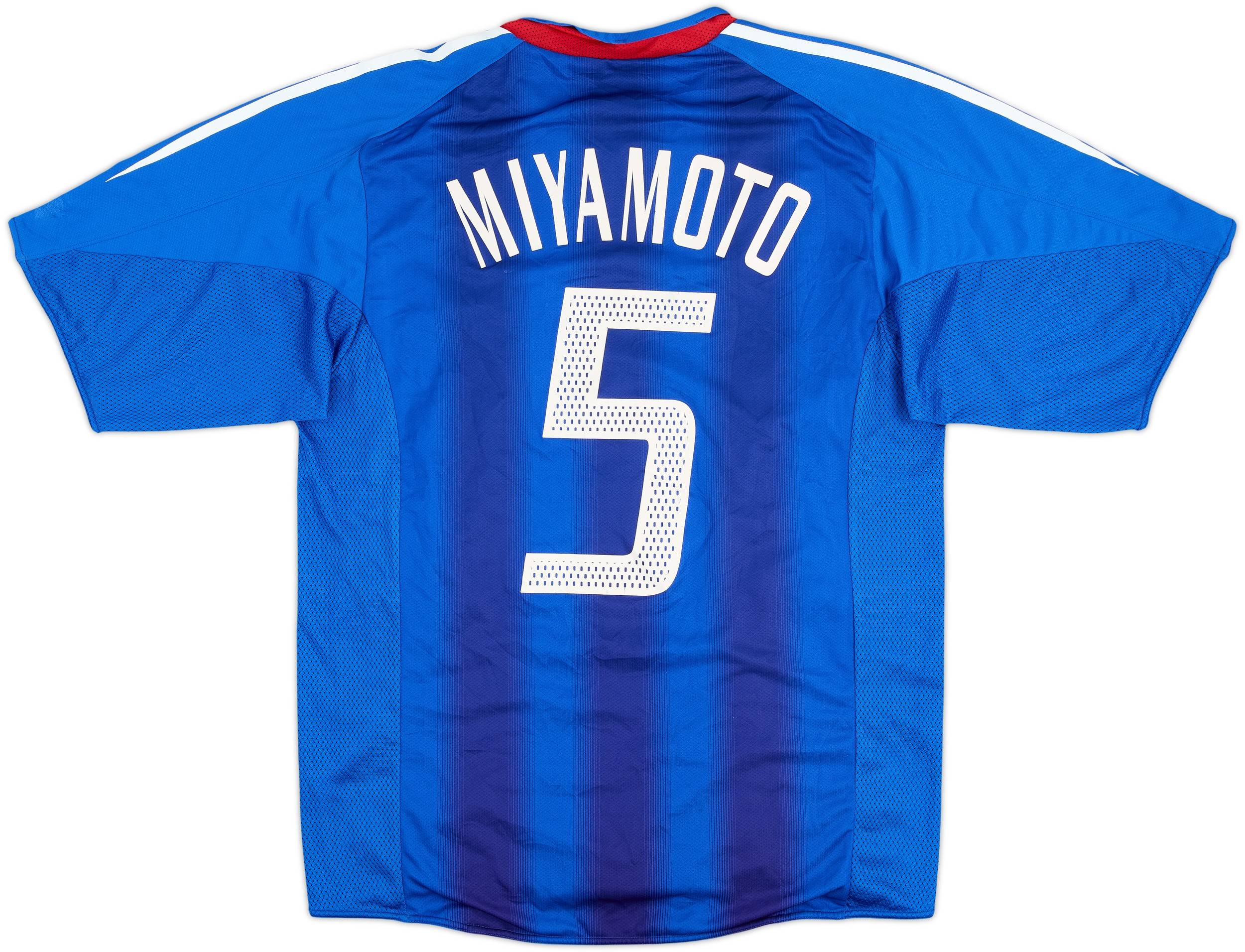 2004-06 Japan Player Issue Home Shirt Miyamoto #5 - 8/10 - (L)