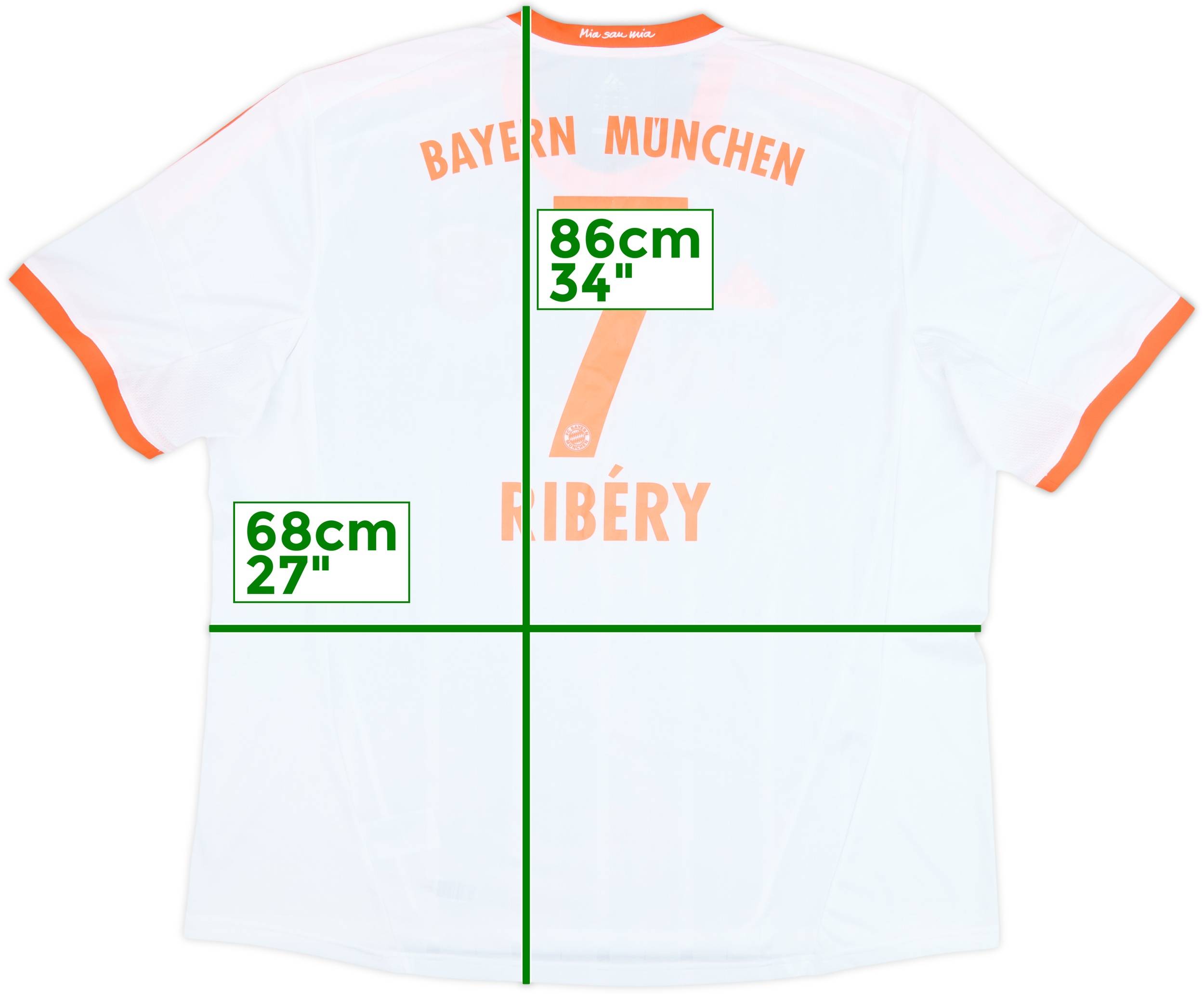 FC Bayern München away 2012/13 #7 Ribery 2012-13 Bayern Munich Away Shirt Ribery #7 - 6/10 - (3XL)