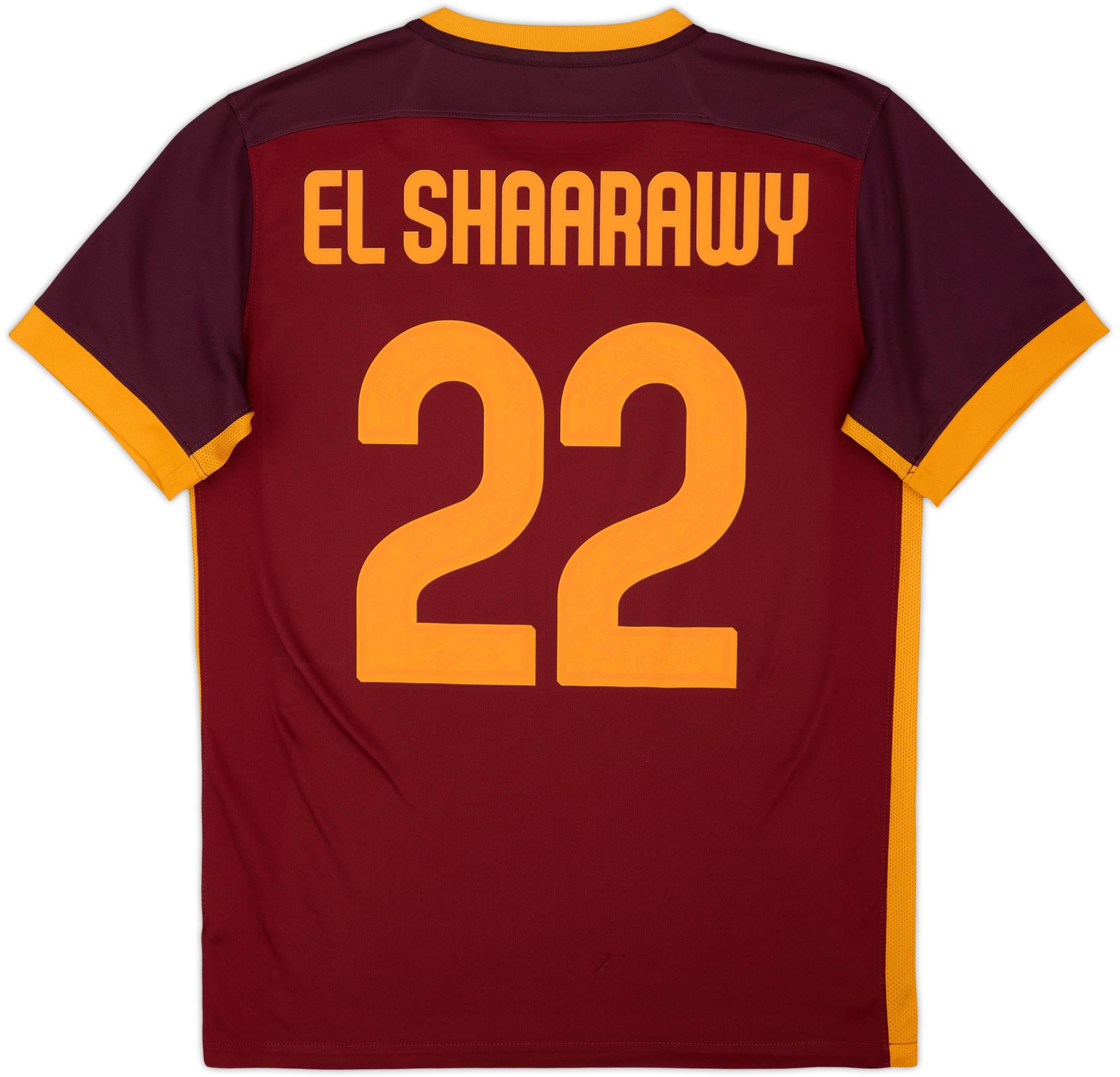 2015-16 Roma Home Shirt El Shaarawy #22 - 6/10 - (M)