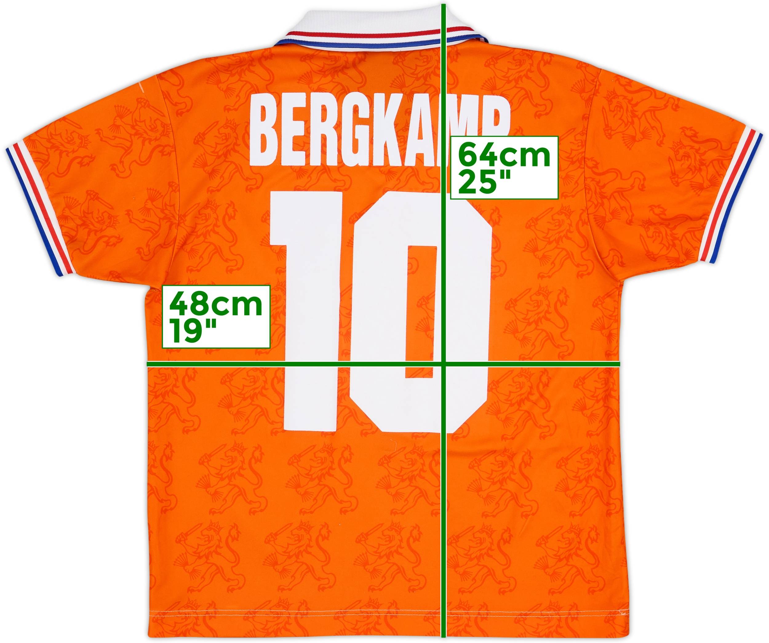 1994 Netherlands Home Shirt Bergkamp #10 - 8/10 - (XL.Boys)