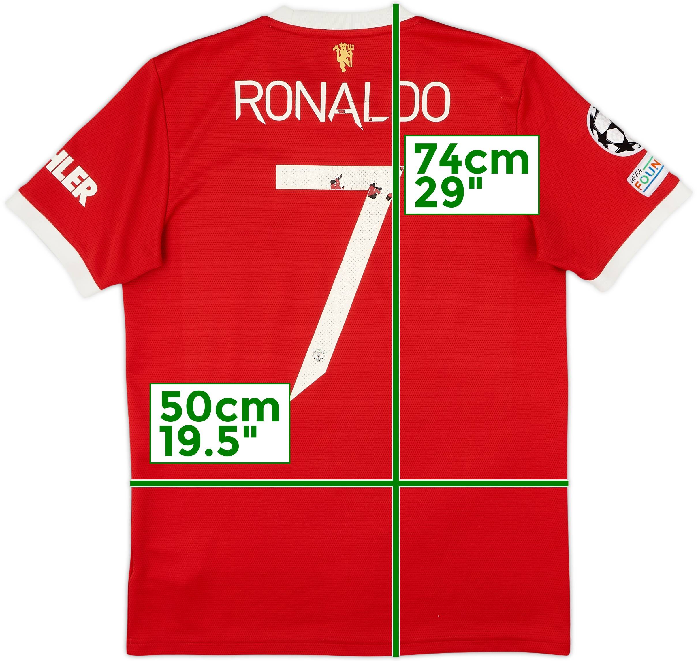 マンチェスター・ユナイテッド Ronaldo 7 シャツ M 2021-22 Manchester United Home Shirt Ronaldo #7 - 5/10 - (M)