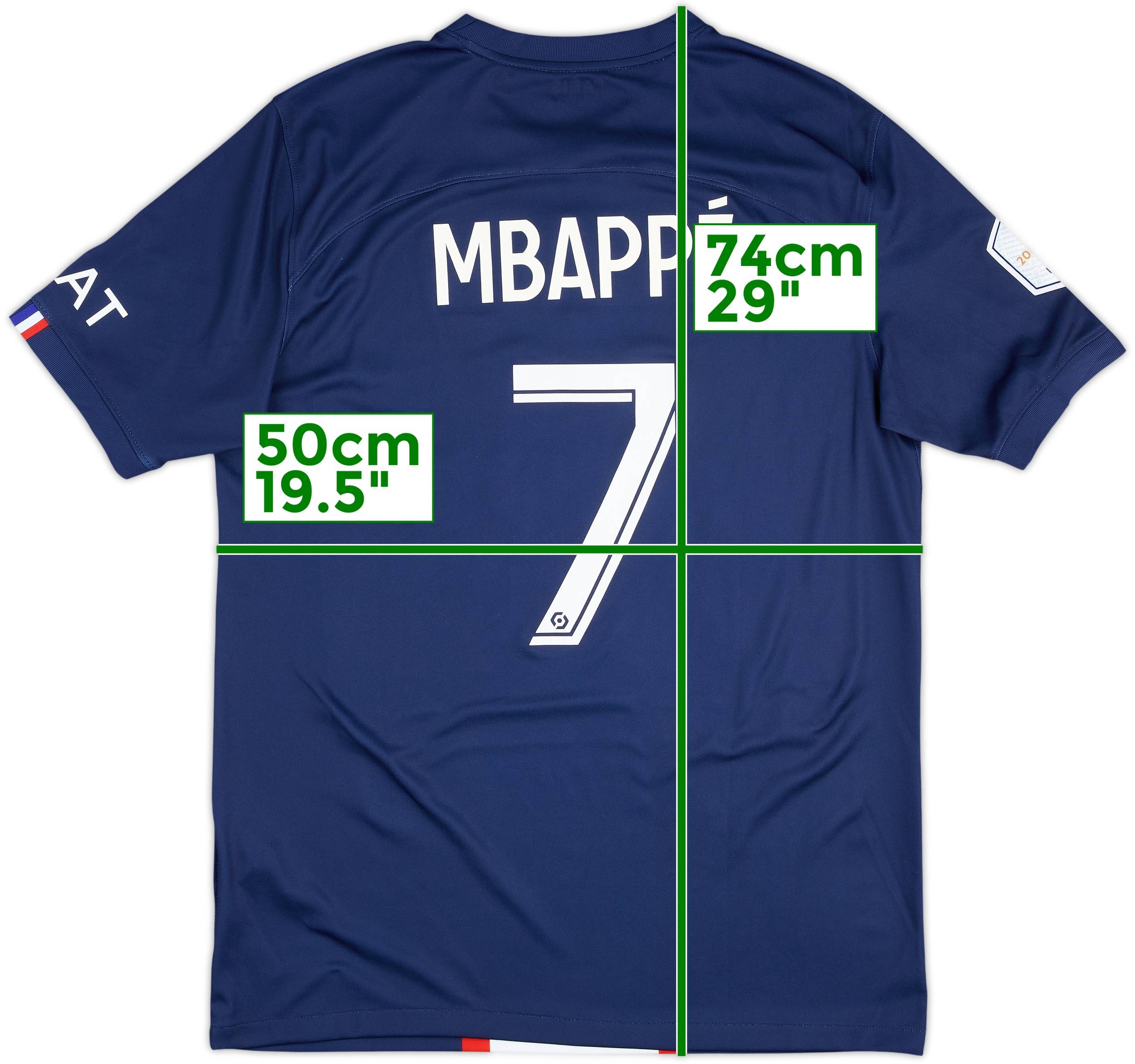 2022-23 Paris Saint-Germain Home Shirt Mbappe #7 - 8/10 - (M)