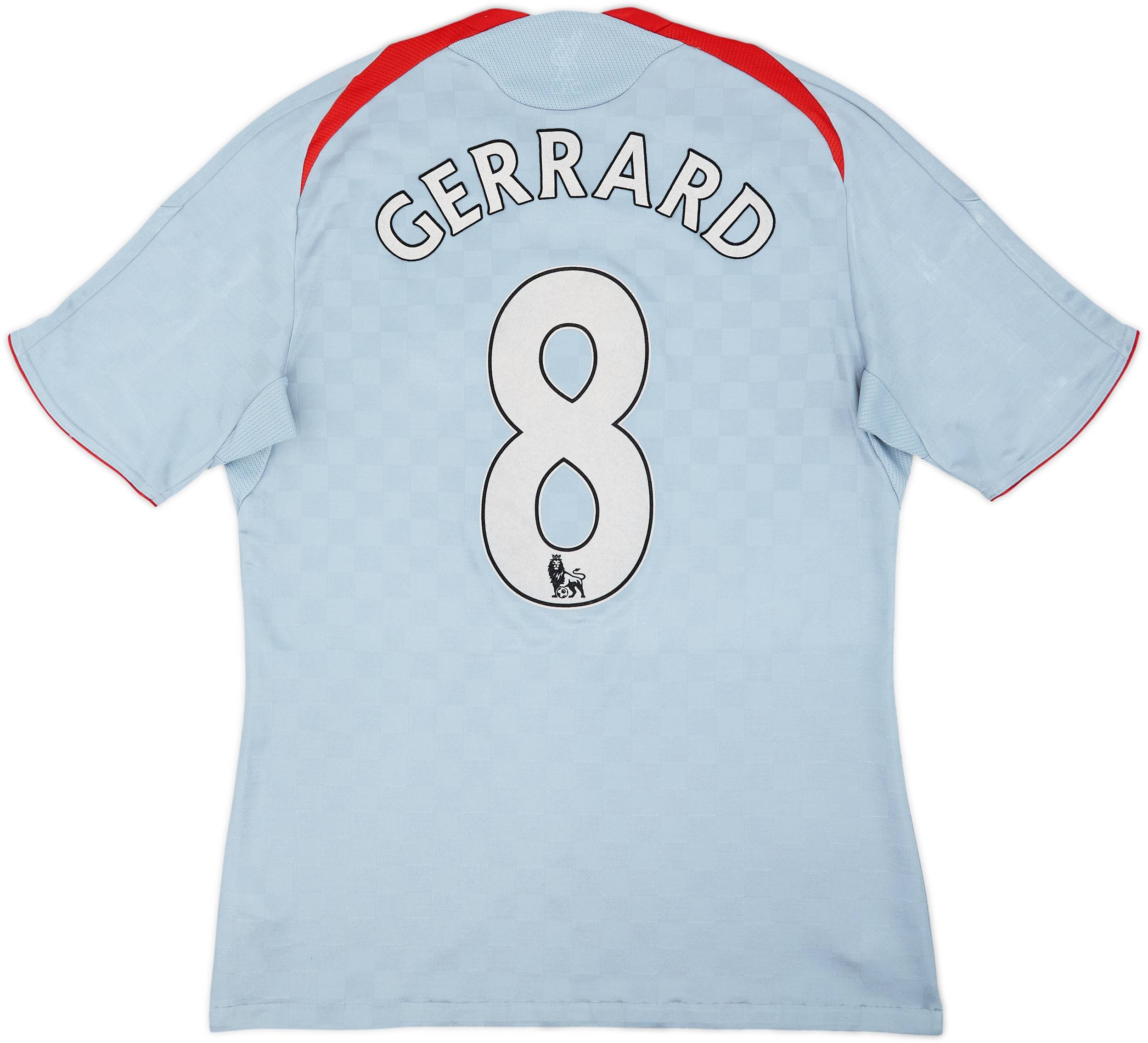 2008-09 Liverpool Away Shirt Gerrard #8 - 5/10 - (M)