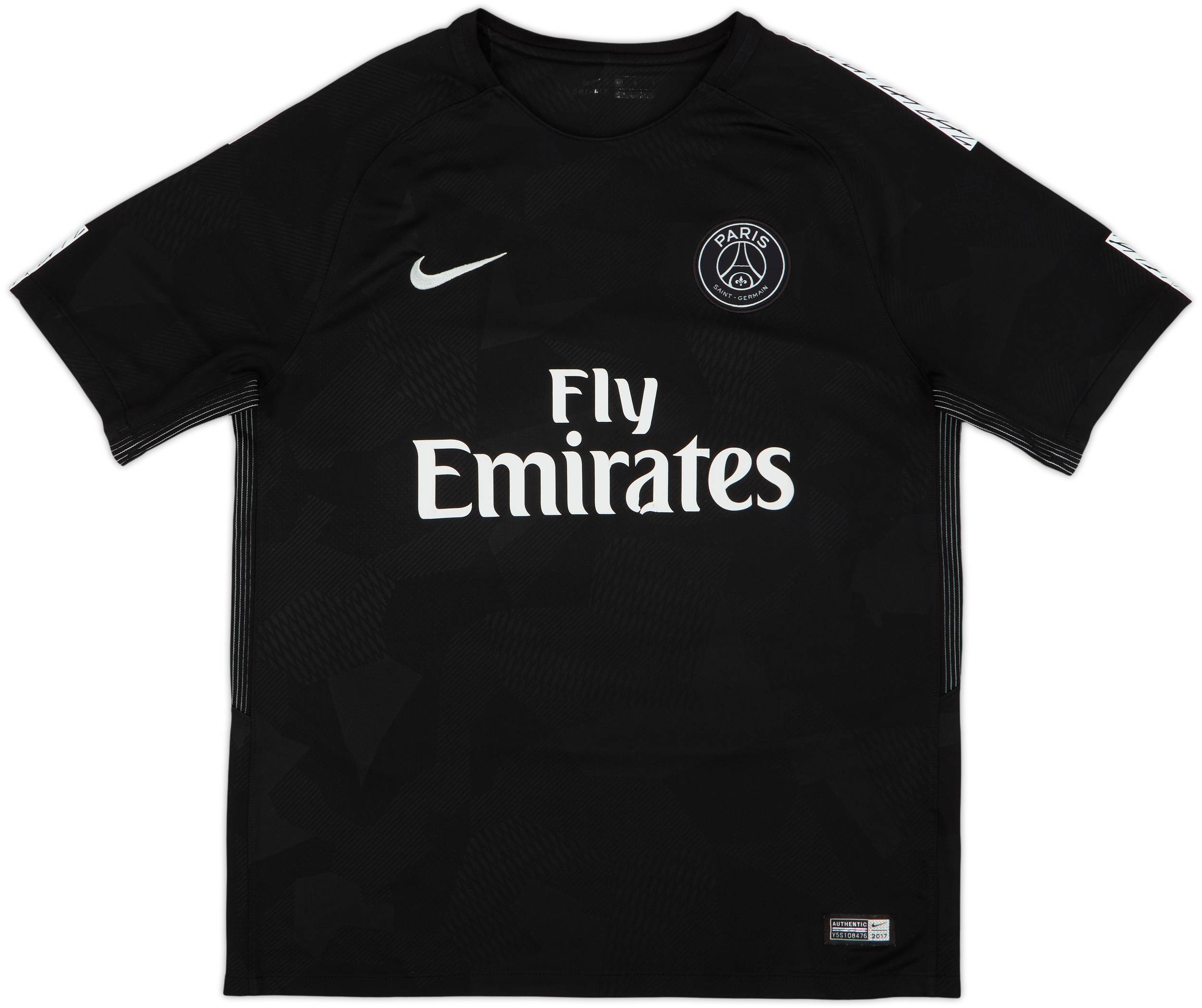 Nike パリ・サンジェルマン MBAPPÉ 29 シャツ 黒 2017-18 Paris Saint-Germain Third Shirt Mbappe #29 - 6/10 - (M)
