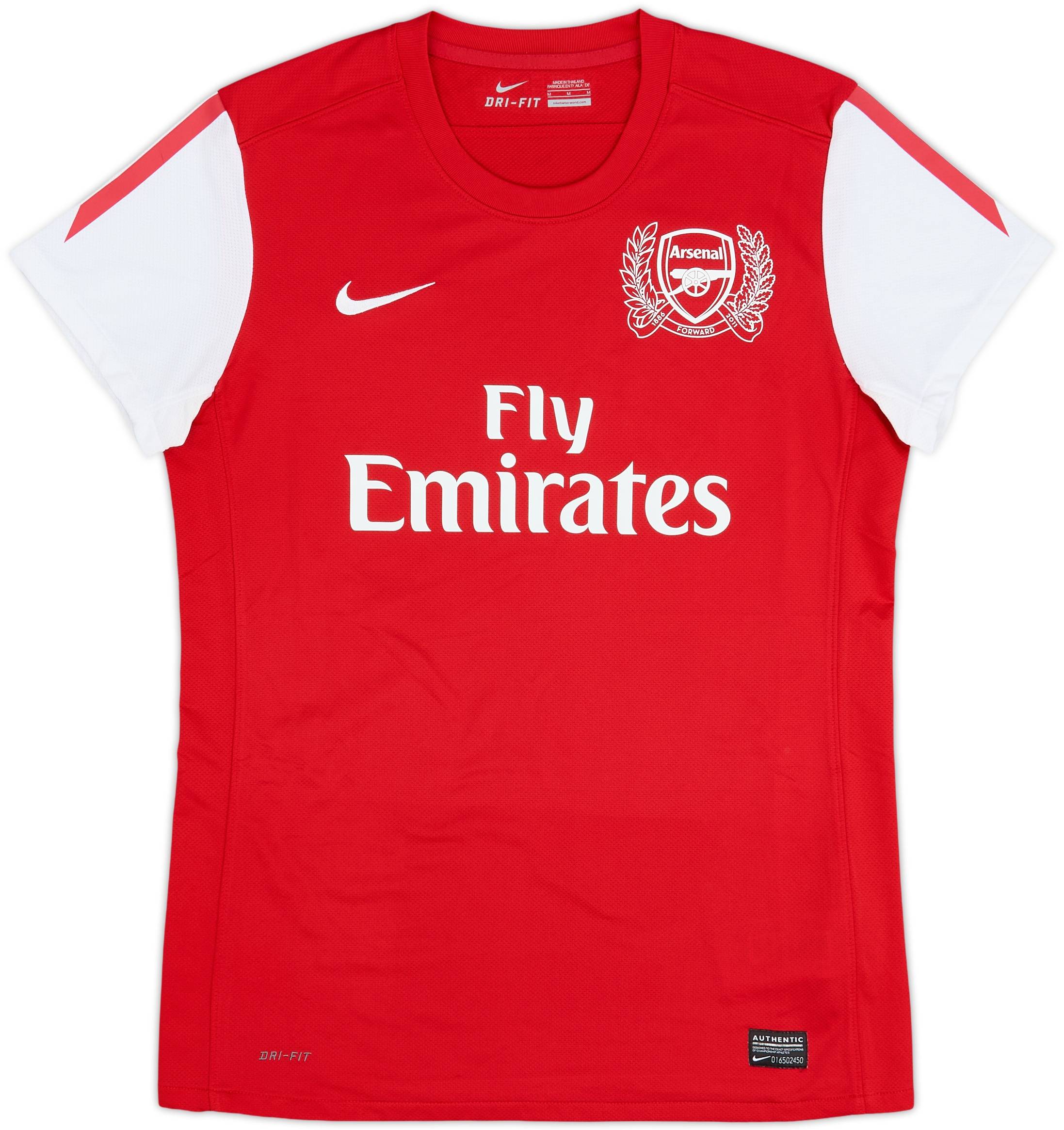Nike Arsenal シャツ Mサイズ 赤/白 2011-12 Arsenal Home Shirt - 8/10 - (Women's M)