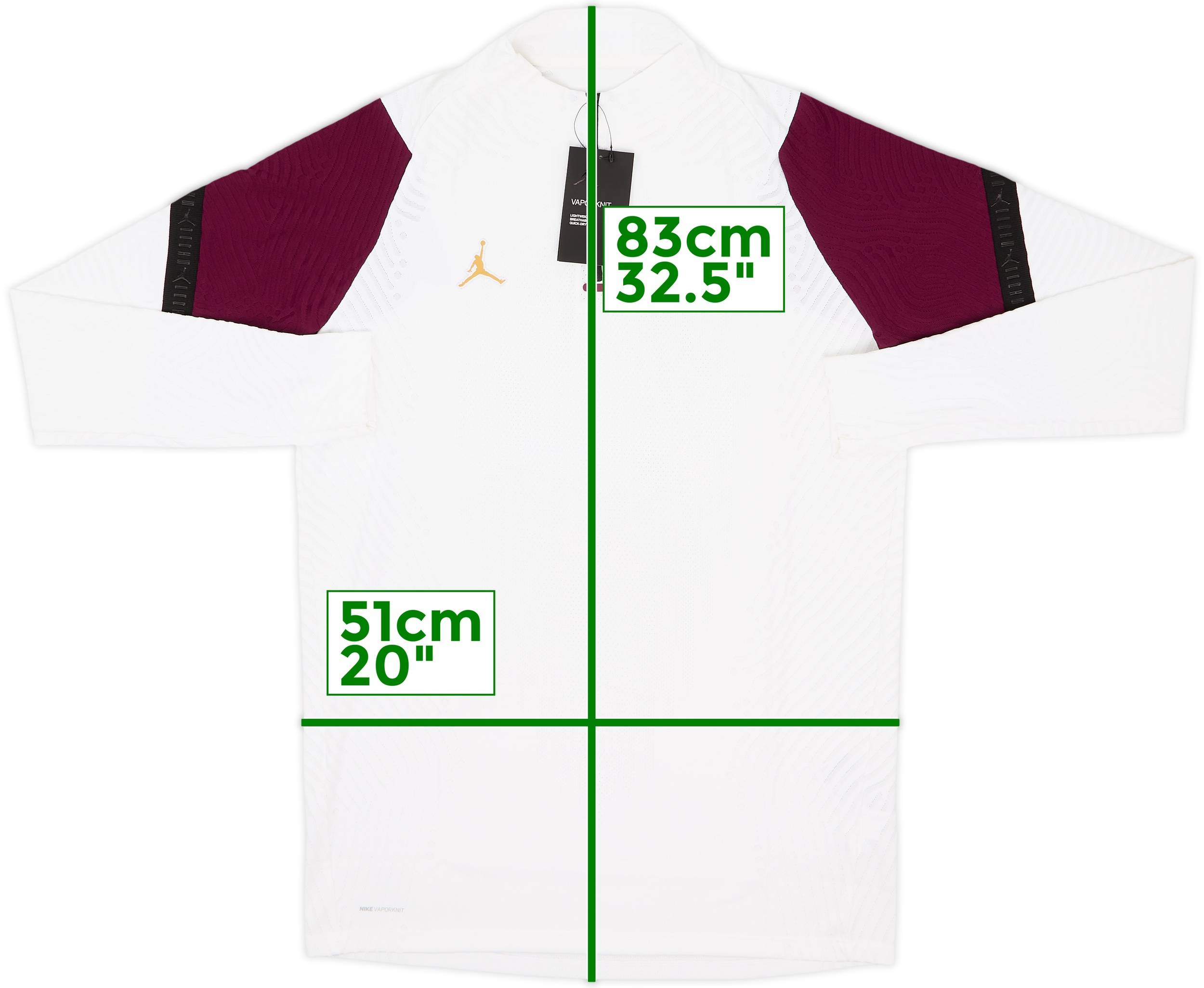 2020-21 Paris Saint-Germain Jordan 1/4 Zip Drill Top (L)