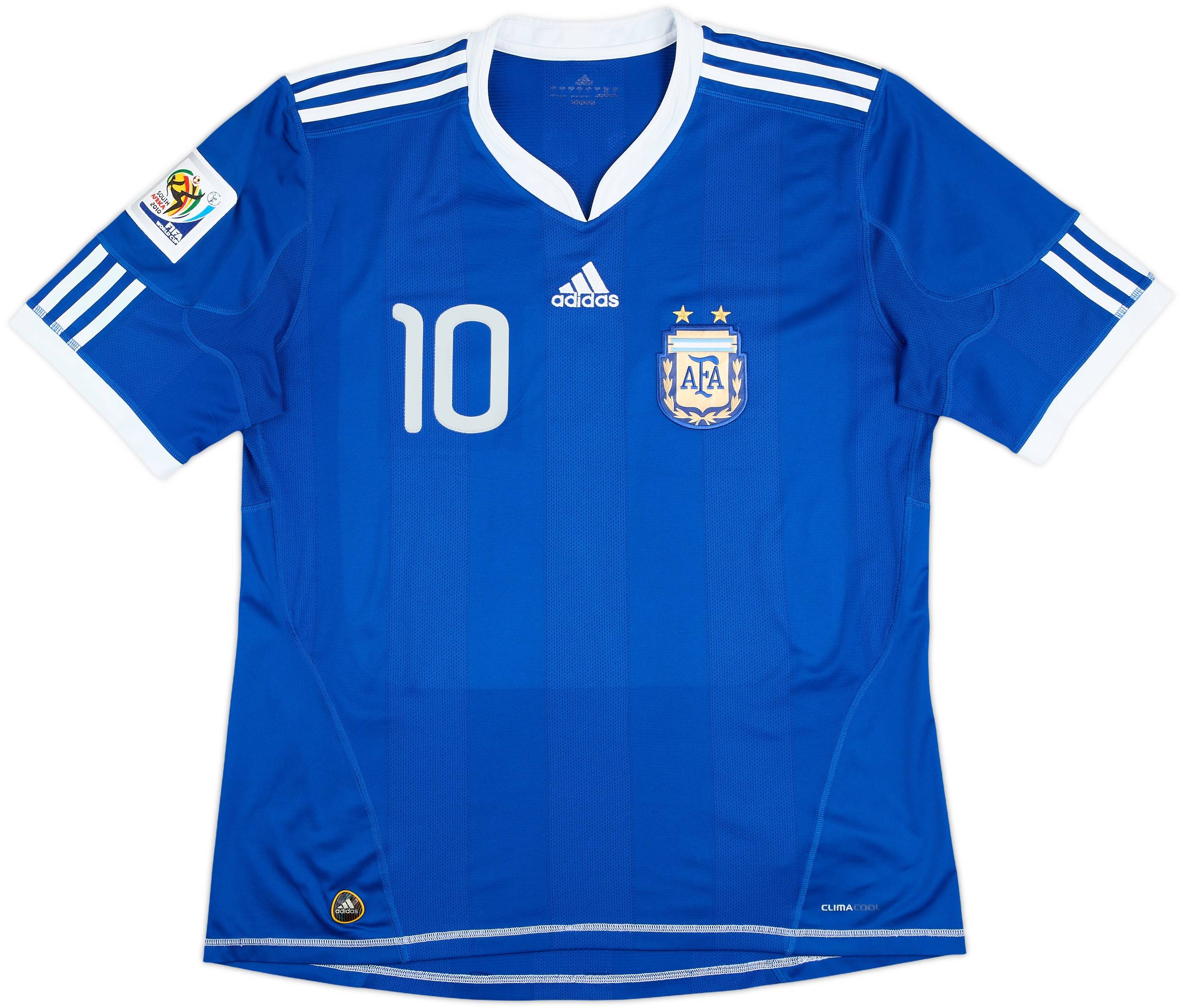 2010-11 Argentina Away Shirt Messi #10 - 8/10 - (L)
