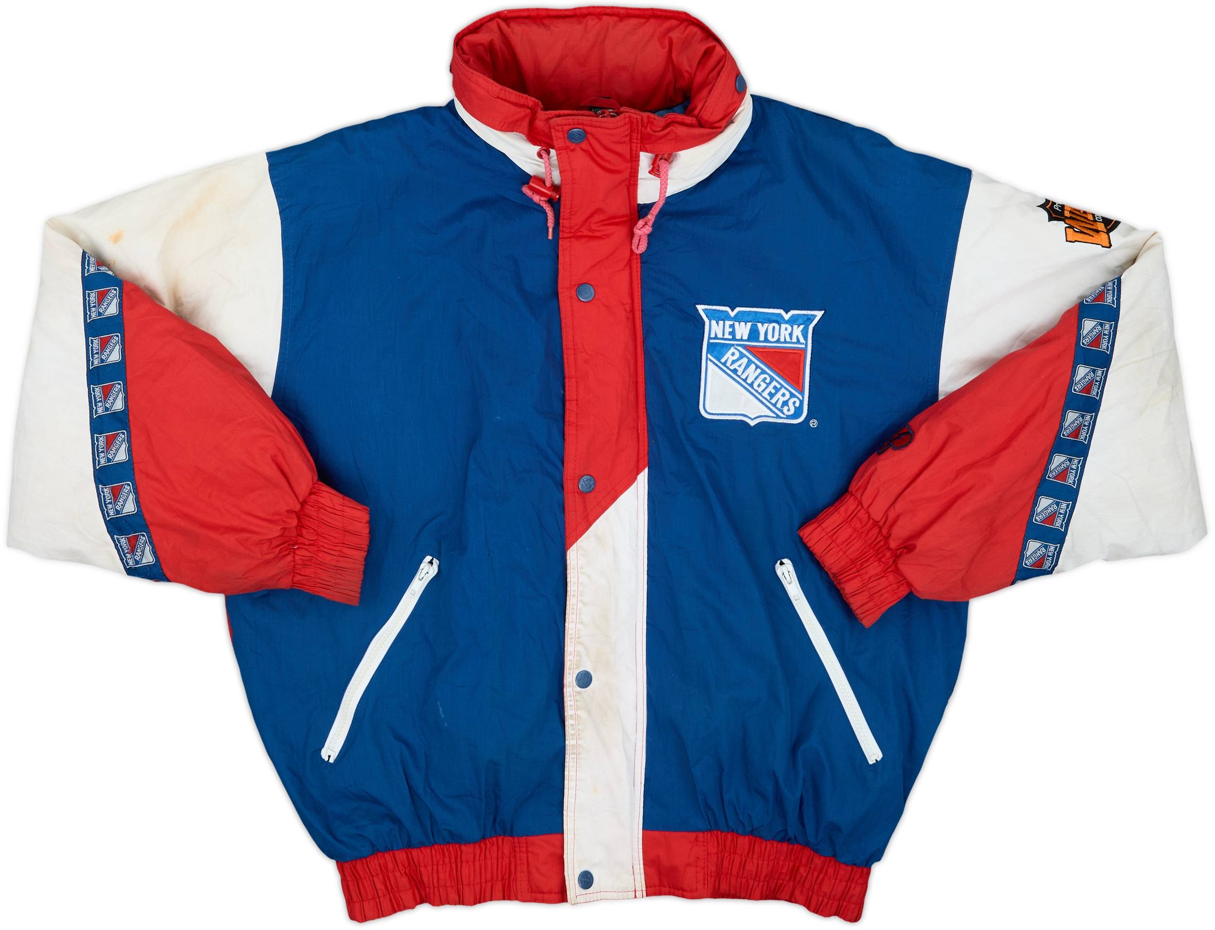 1990-93 New York Rangers Pro Player Rain Coat - 5/10 - (L)