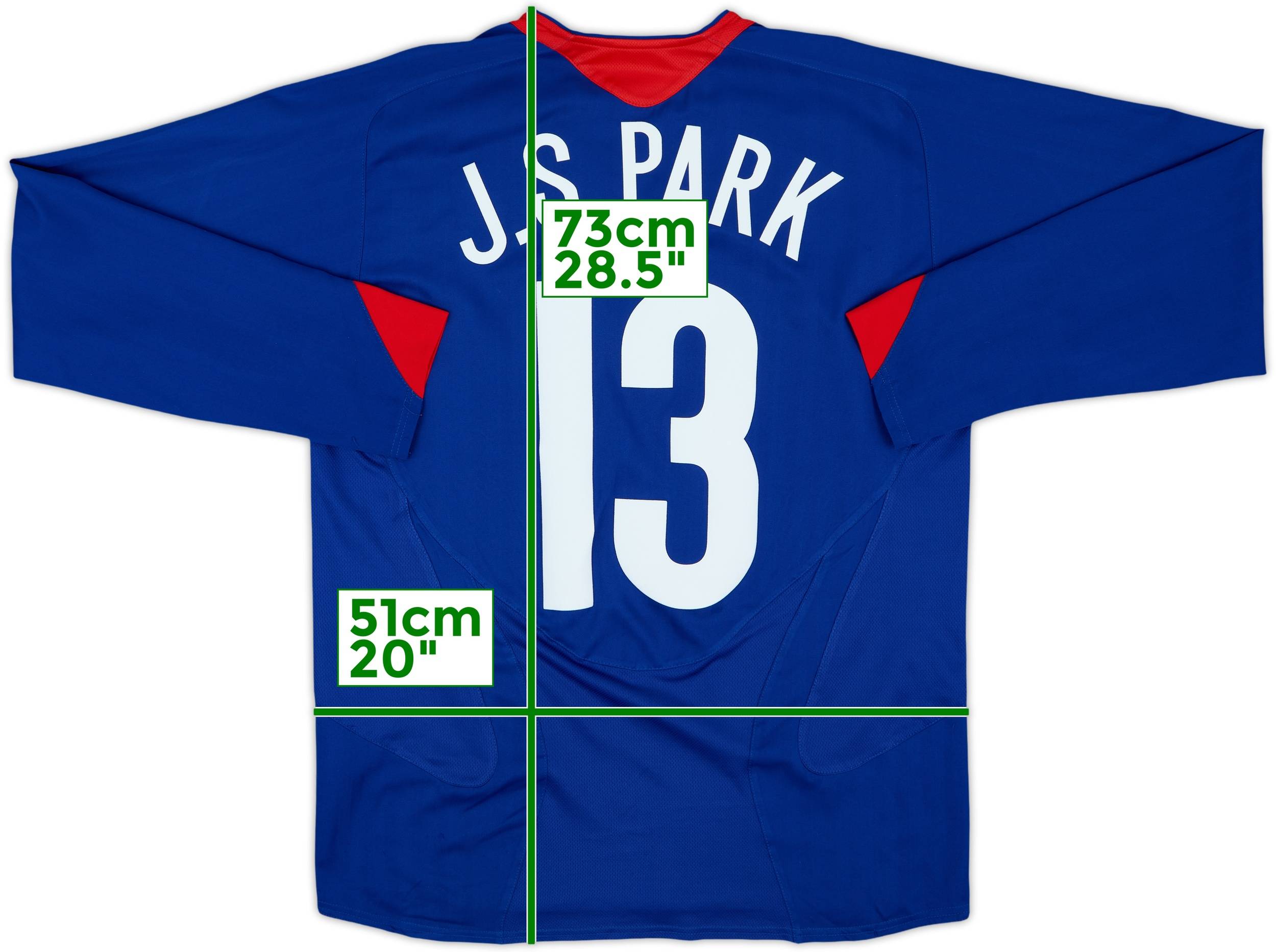 2005-06 Manchester United Away L/S Shirt J.S.Park #13 - 8/10 - (M)
