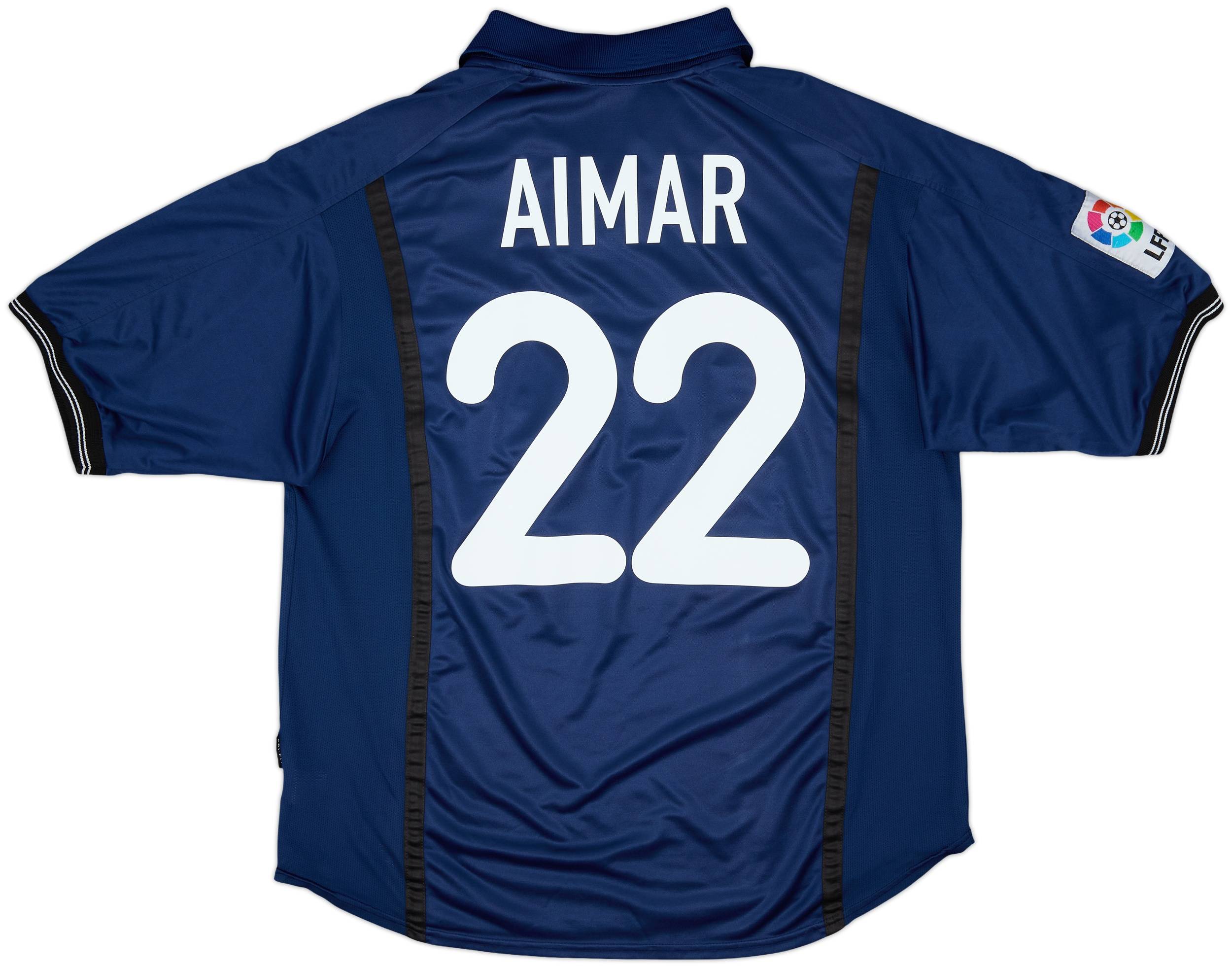 2000-01 Valencia Away Shirt Aimar #22 - 7/10 - (L)