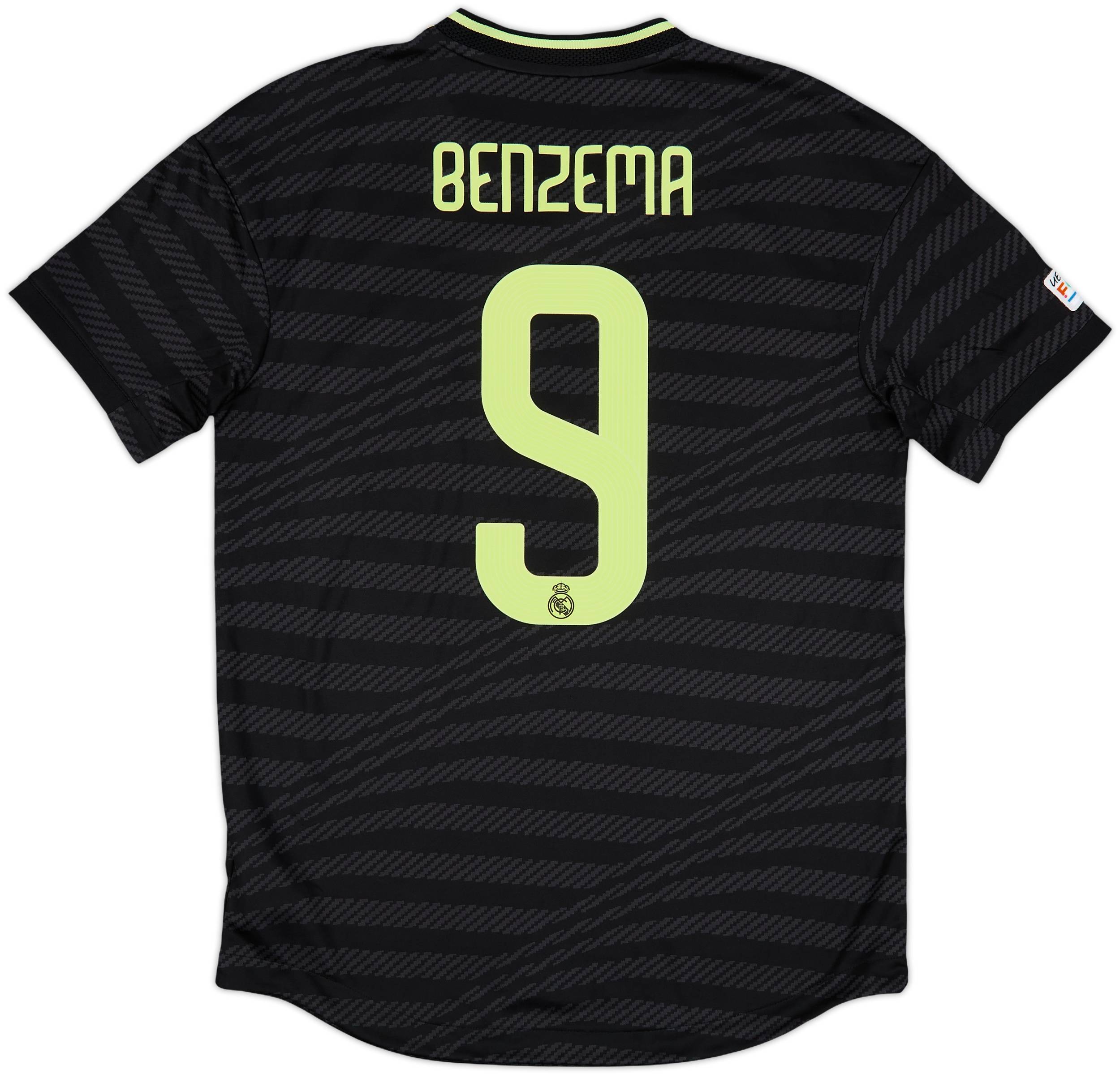 【n】Real Madrid 120周年記念シャツ Benzema 9 2022-23 Real Madrid Authentic Third Shirt Benzema #9 - 10/10