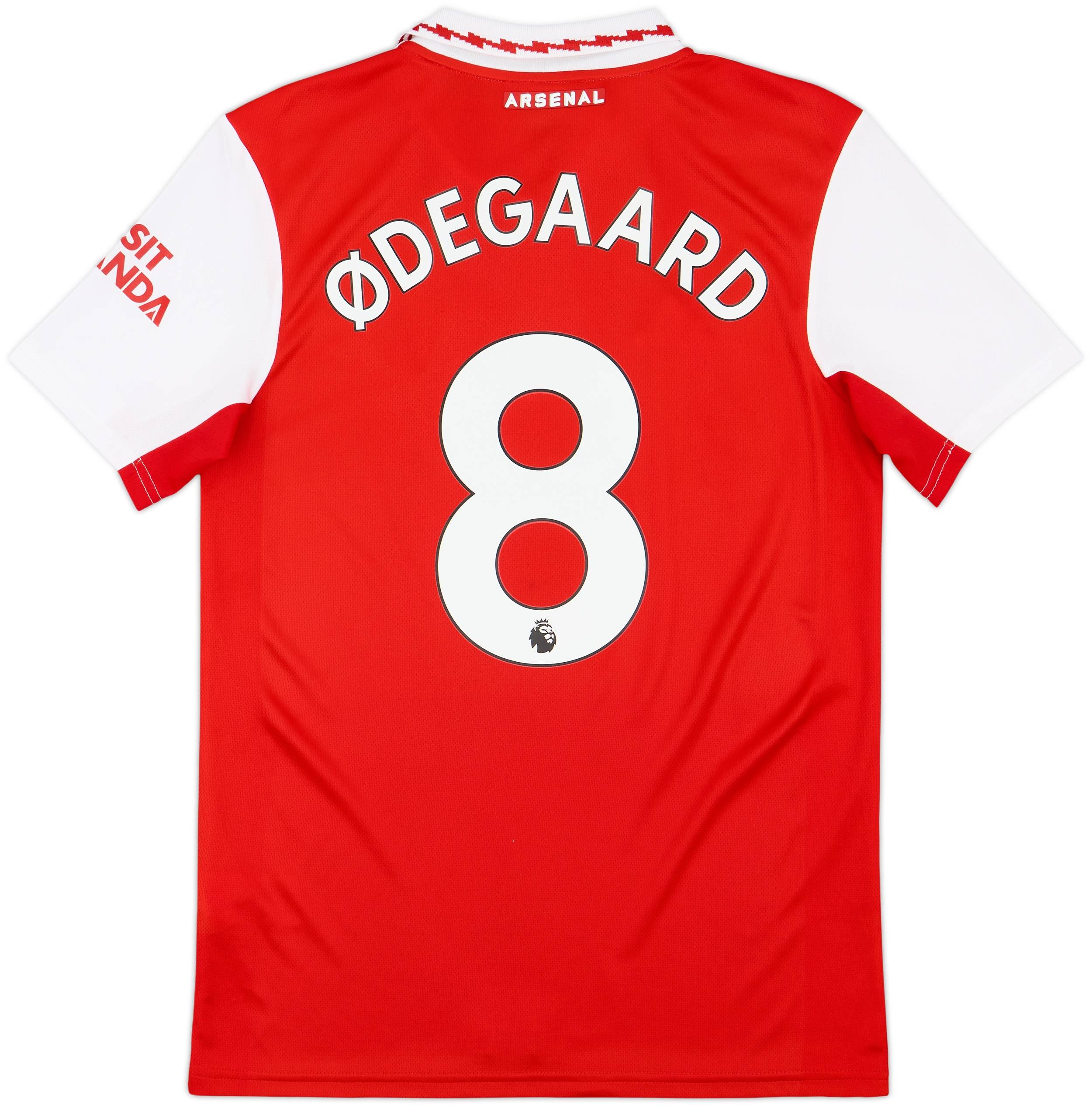 アーセナル ØDEGAARD 8番 シャツ 2022-23 Arsenal Home Shirt Odegaard #8 - 9/10 - (S)