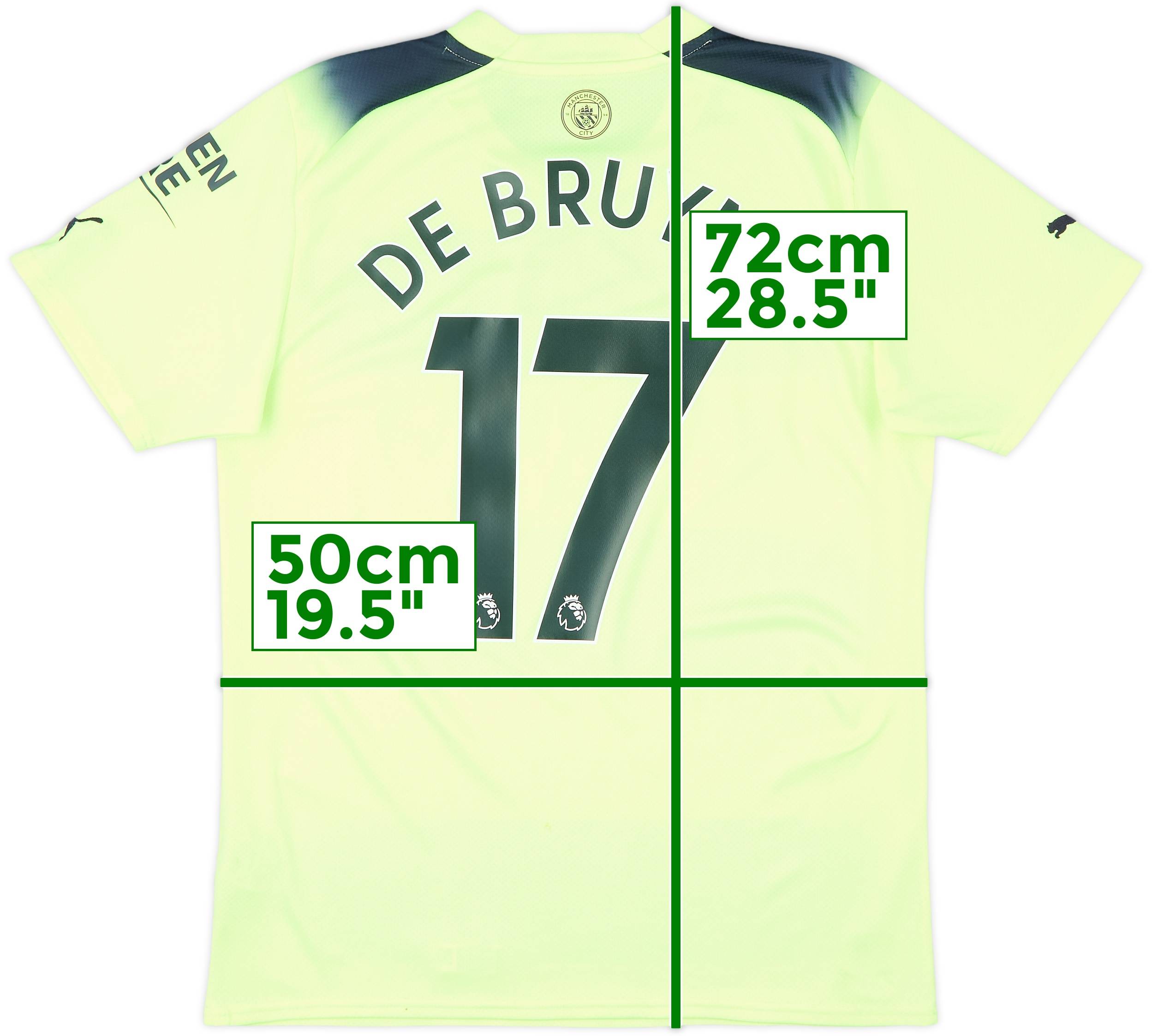 2022-23 Manchester City Third Shirt De Bruyne #17 - 7/10 - (M)