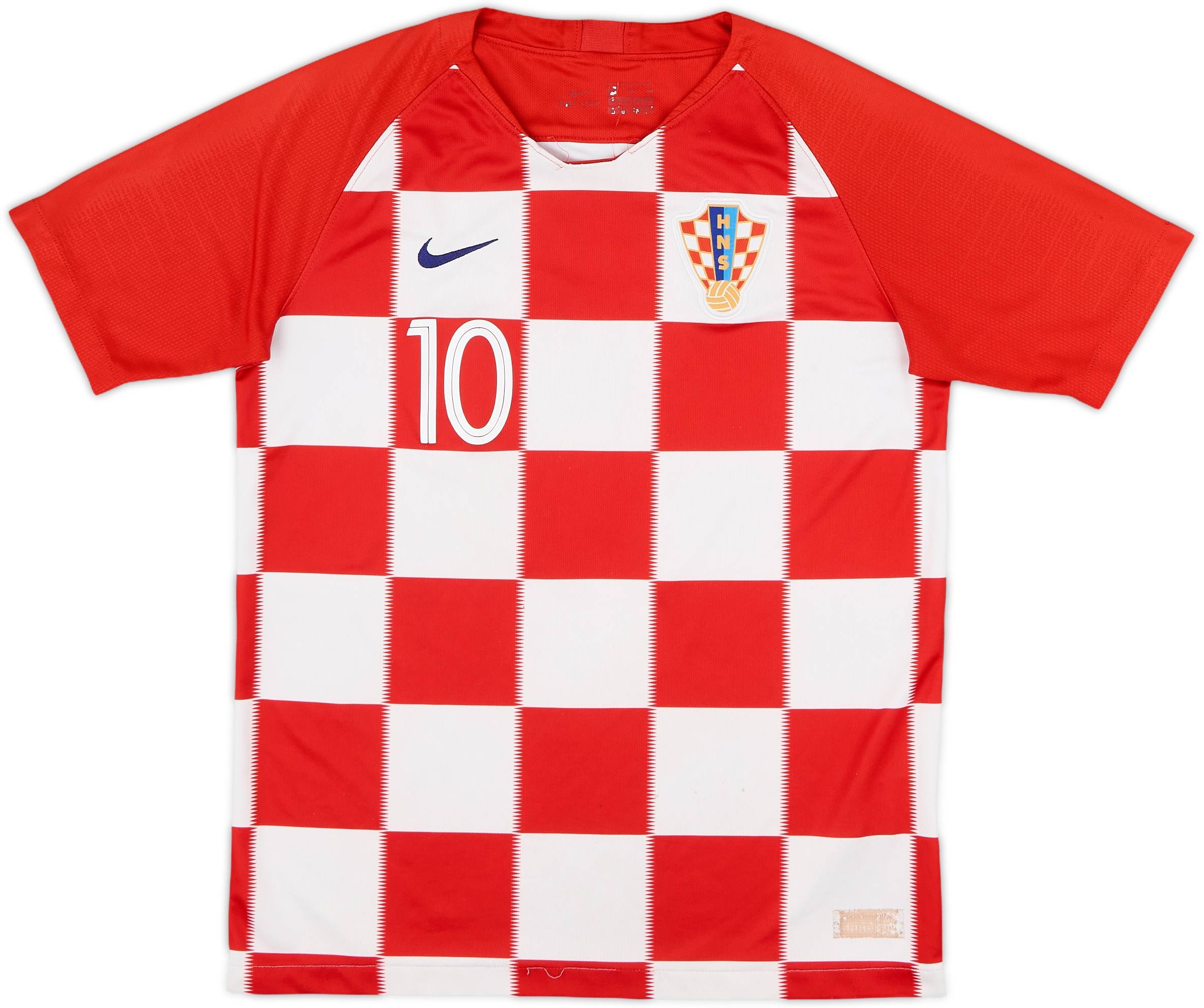 2018-19 Croatia Home Shirt Modric #10 - 6/10 - (XL.Boys)