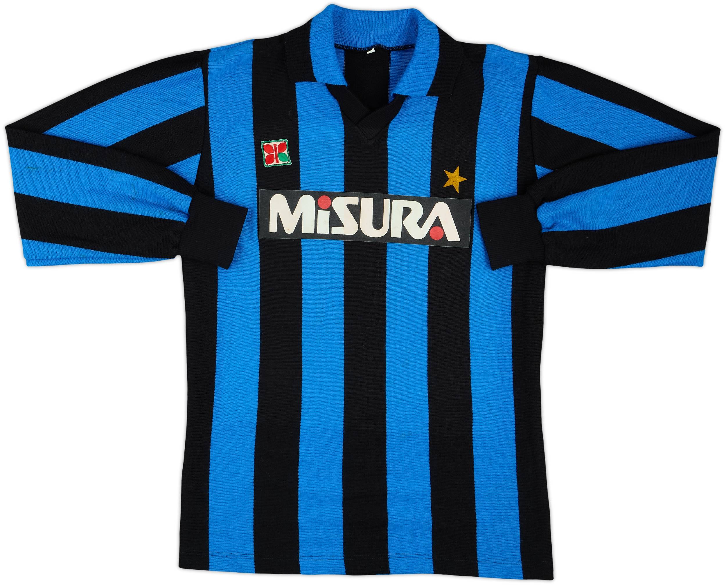ミュージシャン INTER 1983-86 Inter Milan Home L/S Shirt #10 - 8/10 - (M)