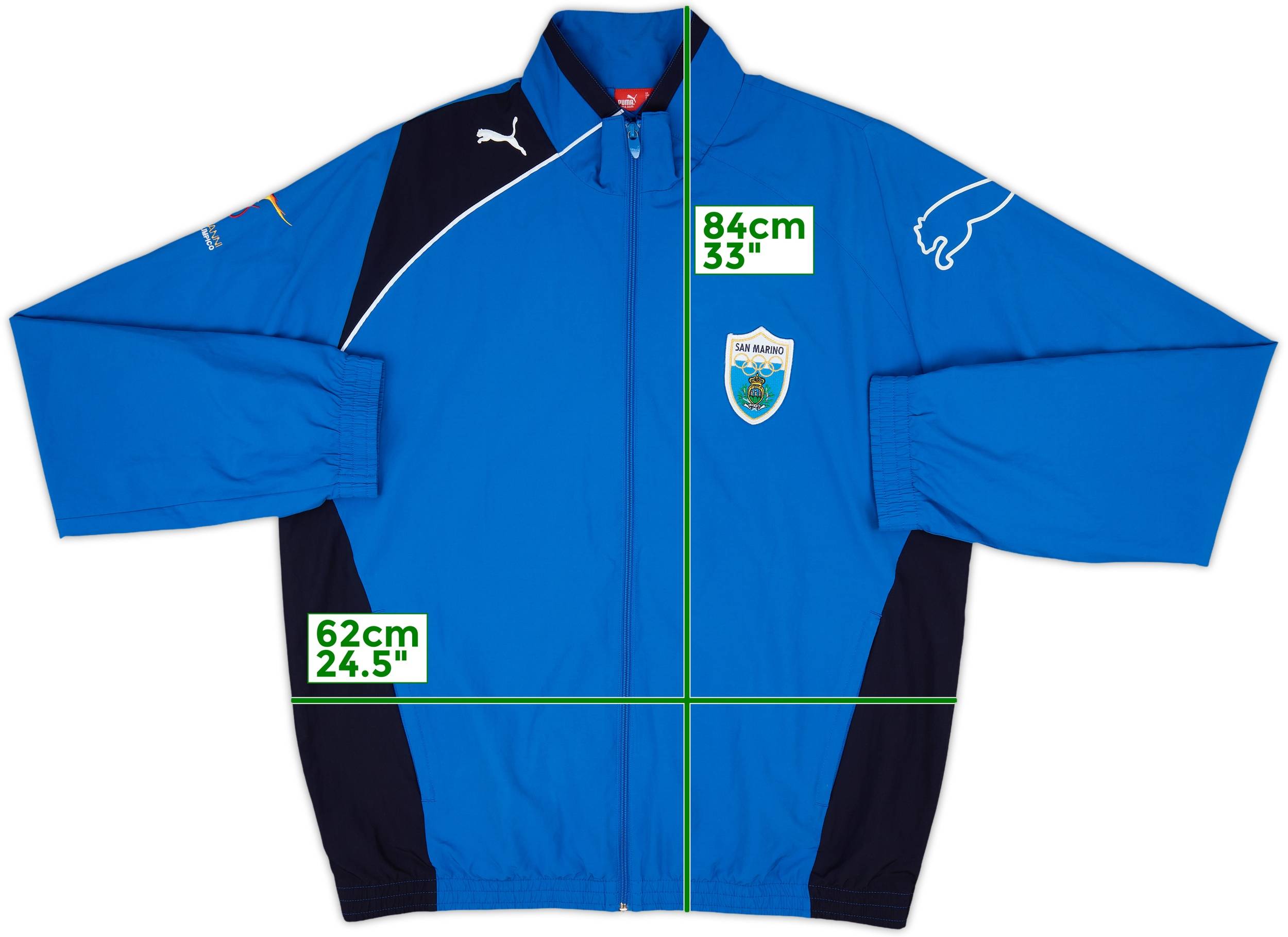 2008 San Marino Olympic Team Puma Track Jacket - 8/10 - (M)