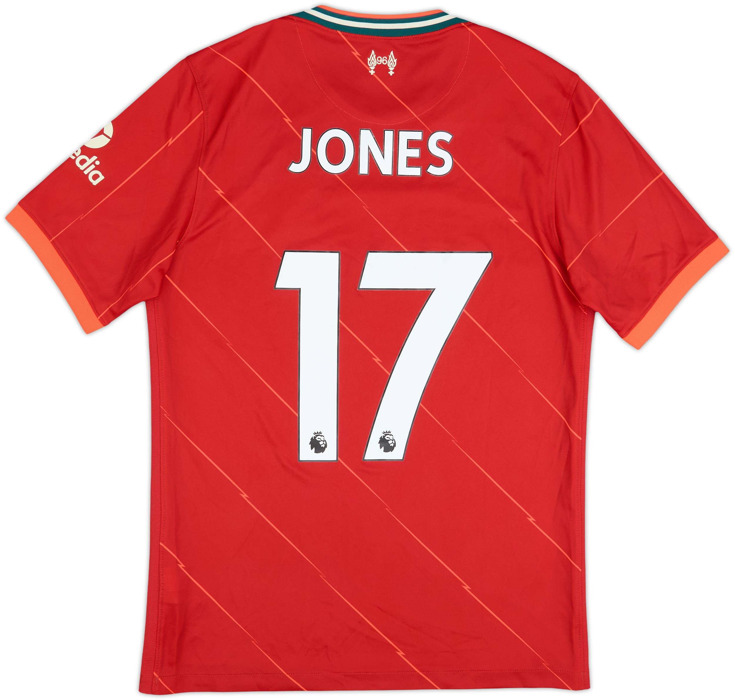 Liverpool FC Jones 17 ユニフォーム 2021-22 Liverpool Home Shirt Jones #17 - 8/10 - (M)