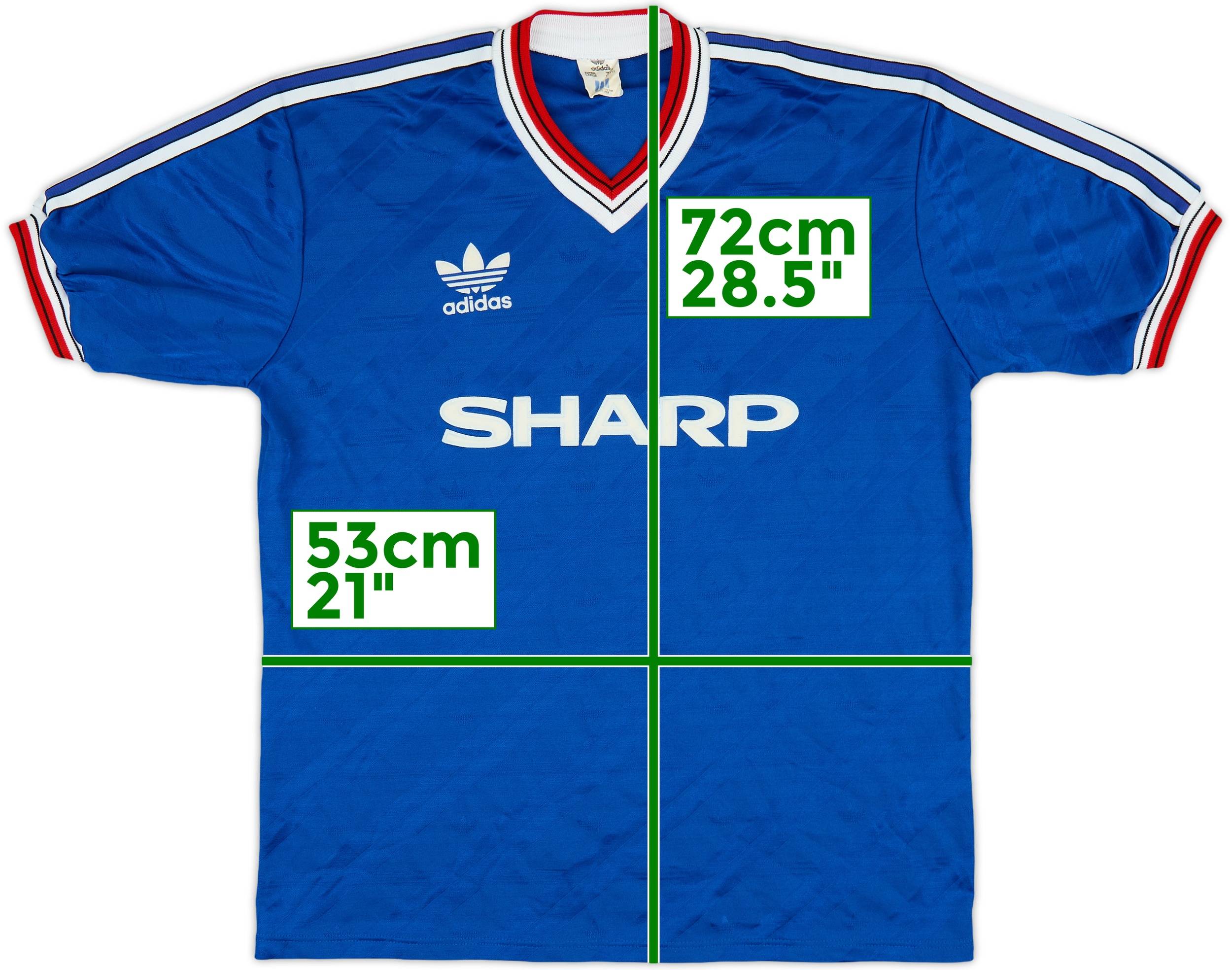 1986-88 Manchester United Third Shirt - 9/10 - (XL)