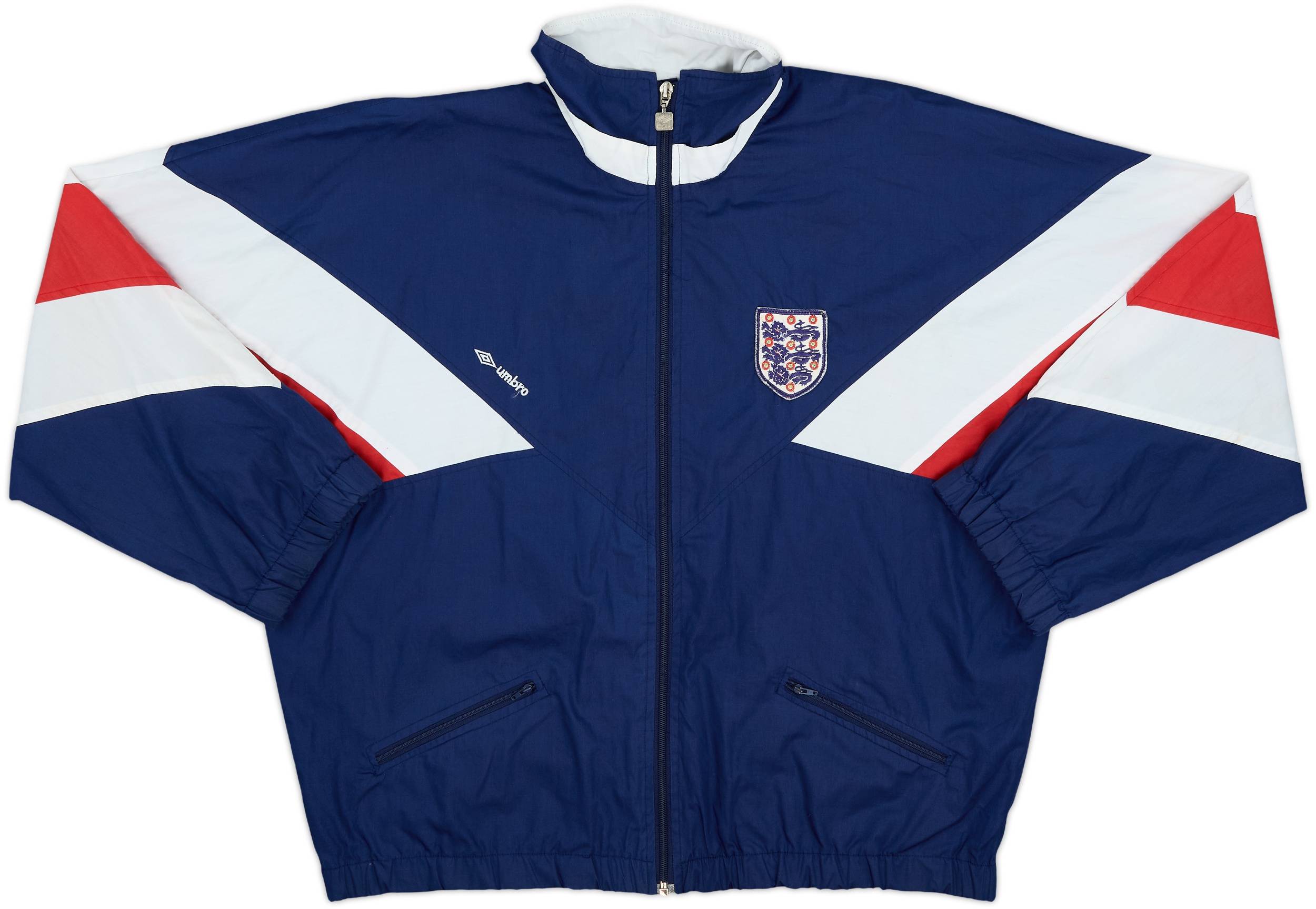 1988-99 England Umbro Track Jacket - 8/10 - (L)