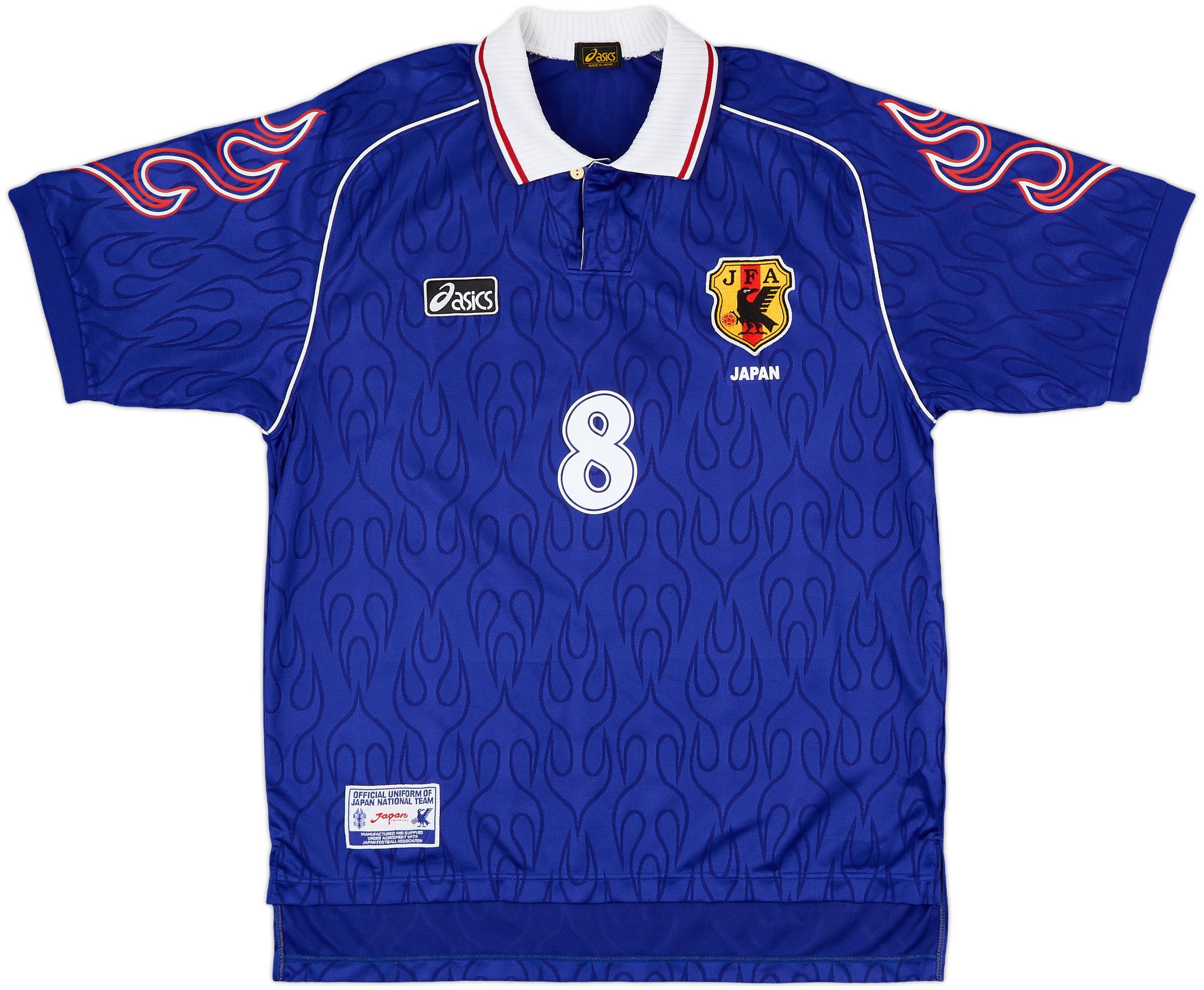 JAPAN1998 WORLD CUP 日本代表 サッカーシャツ NAKATA 1998 Japan Home Shirt Nakata #8 - 10/10 - (L)