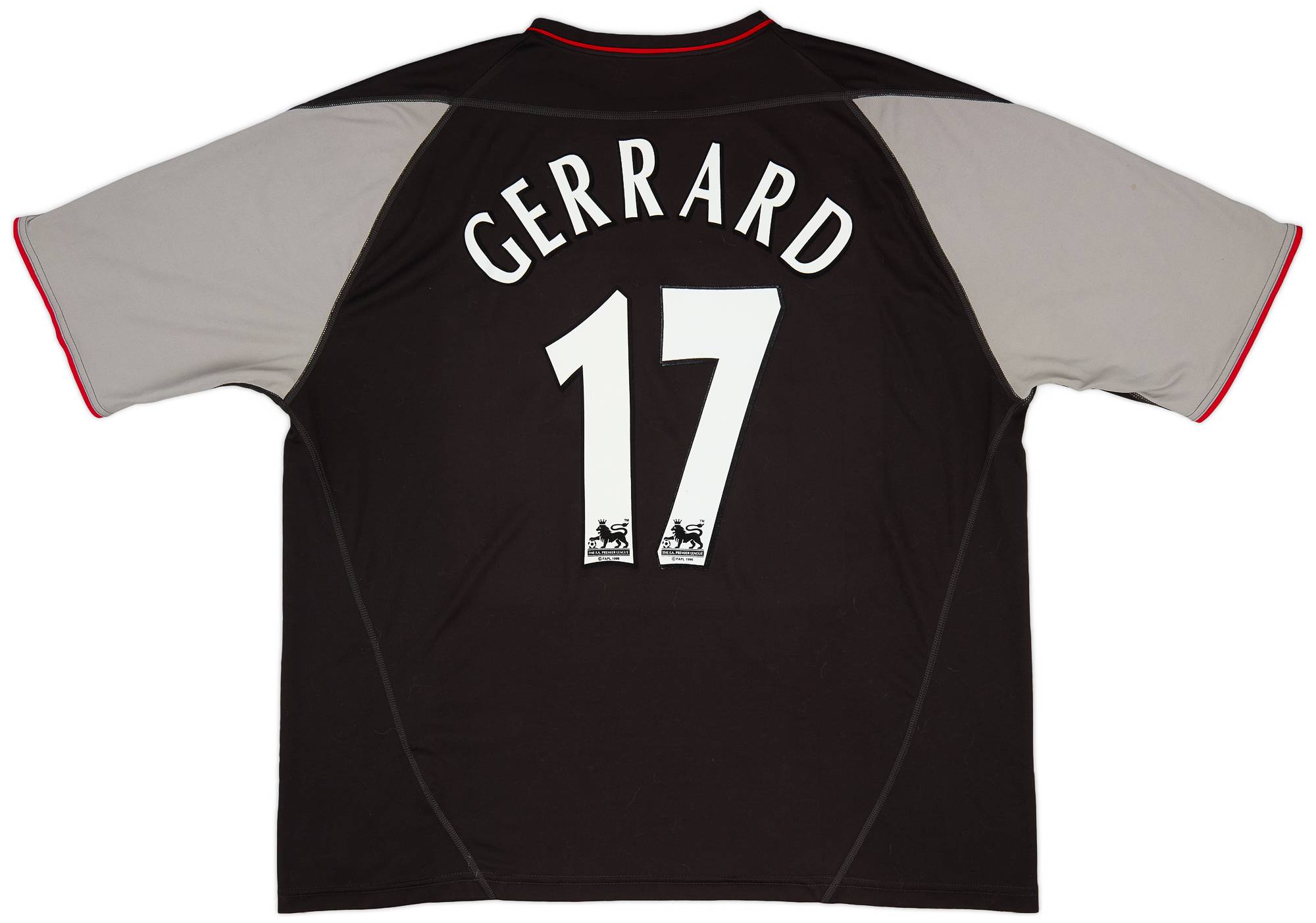 2002-04 Liverpool Away Shirt Gerrard #17 - 8/10 - (XL)