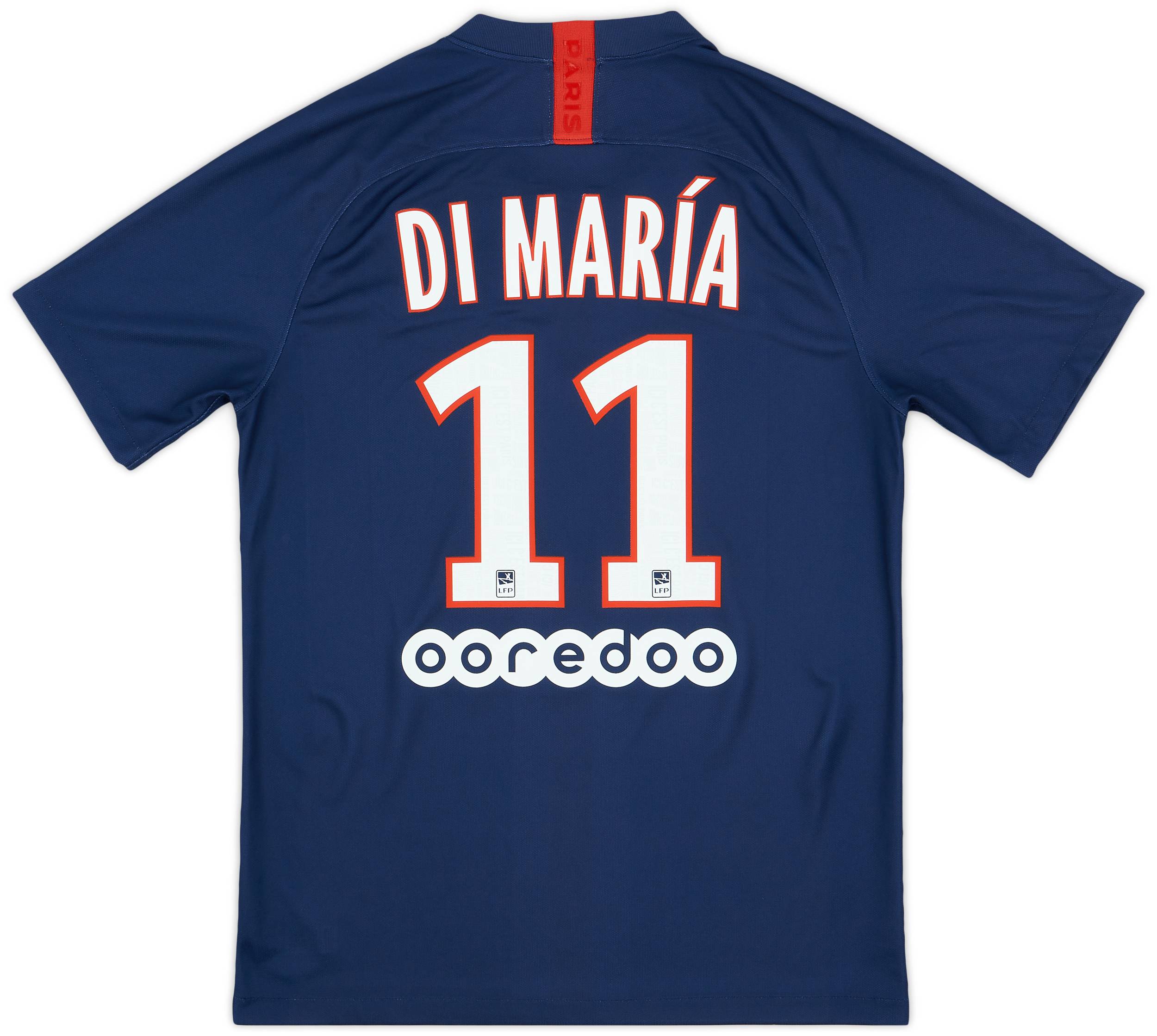 2019-20 Paris Saint-Germain Home Shirt Di Maria #11 - 8/10 - (M)