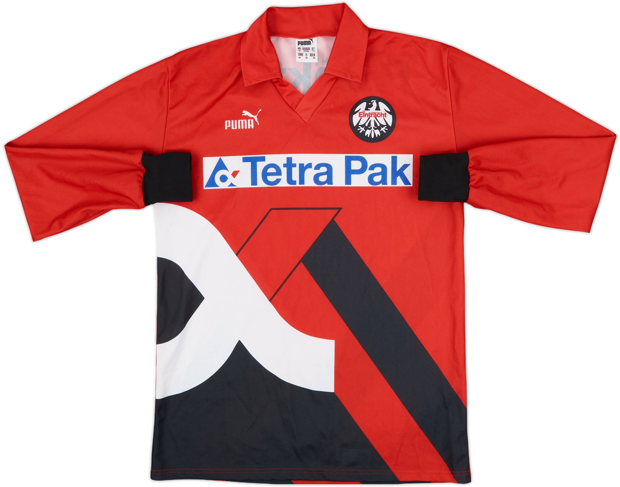 1993-94 Eintracht Frankfurt Signed Home L/S Shirt - 9/10 - (M)