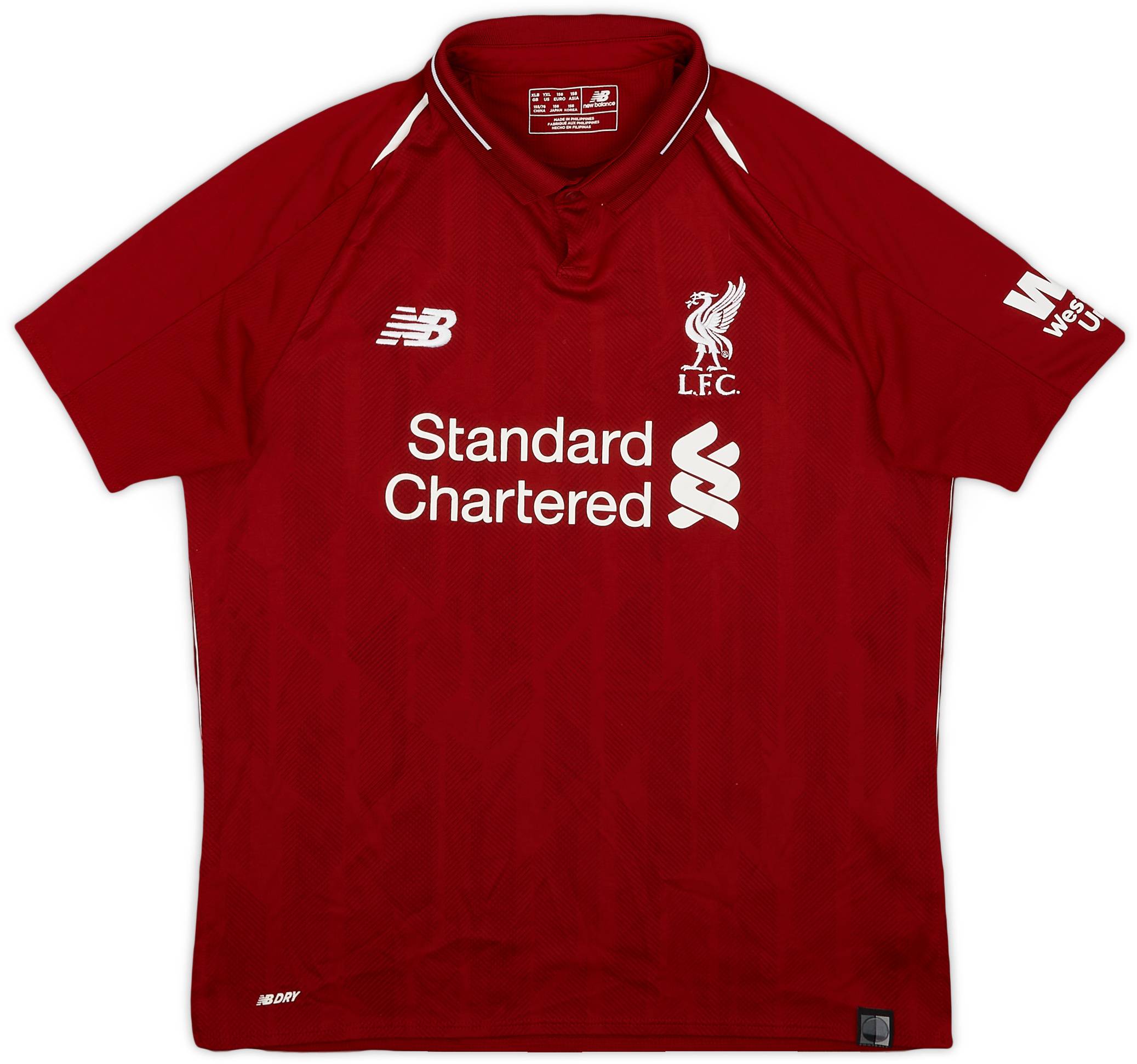2018-19 Liverpool Home Shirt - 8/10 - (XL.Boys)