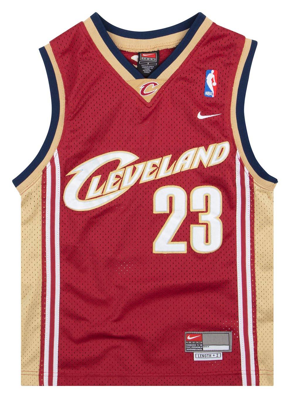 2003 04 Cleveland Cavaliers James 23 Nike Swingman Jersey Away Y