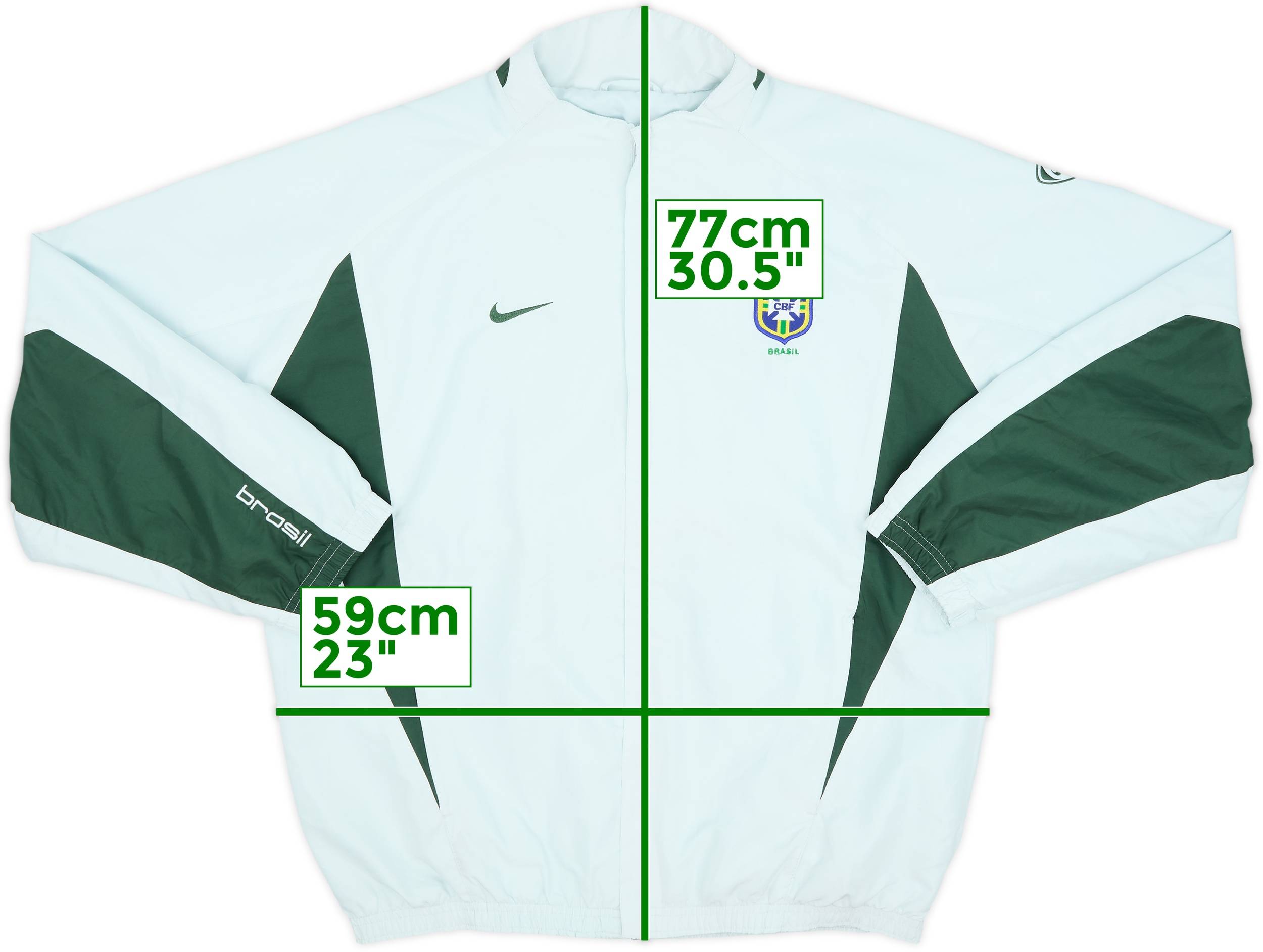 2002-03 Brazil Nike Track Jacket - 8/10 - (XL)