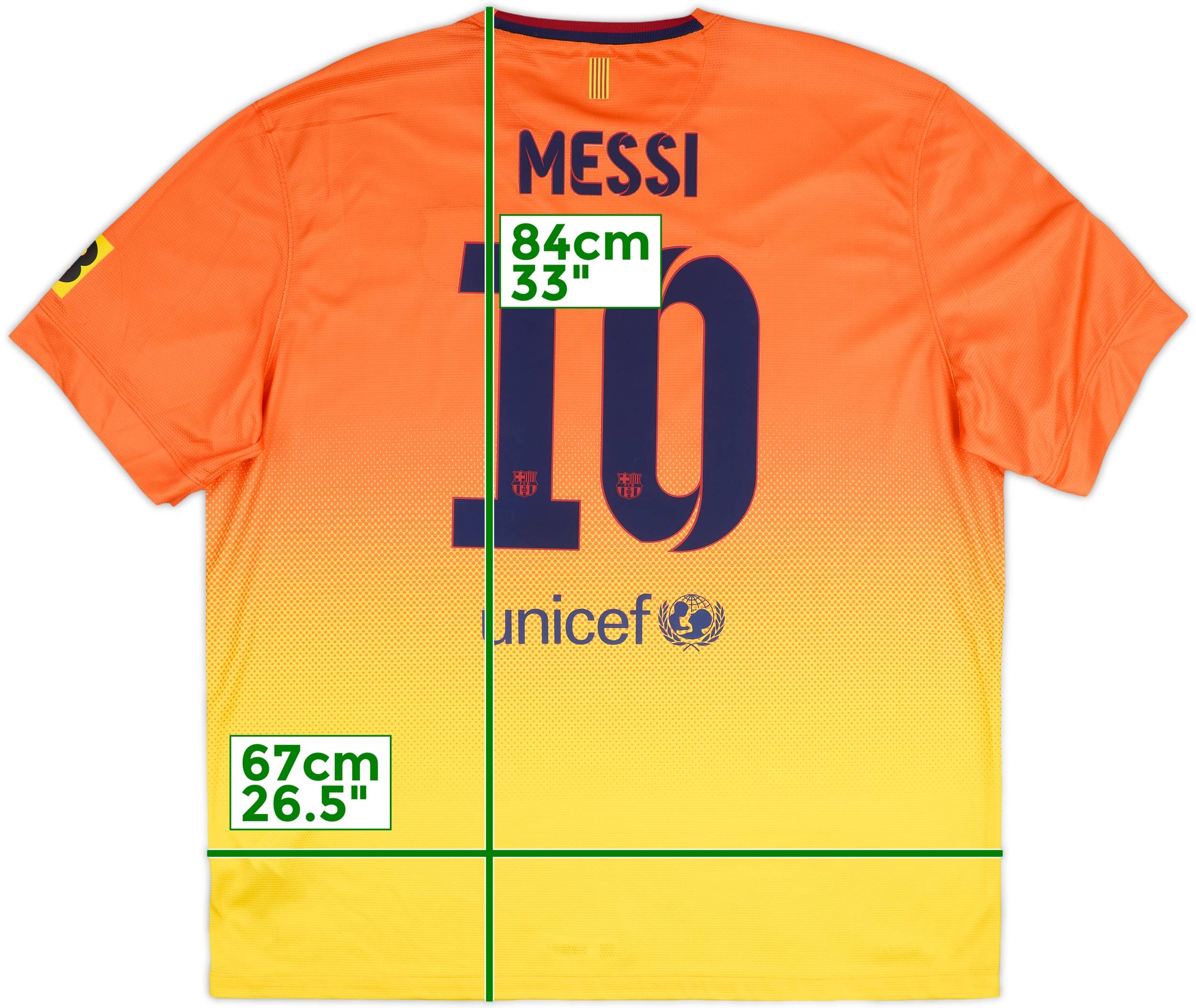 2012-13 Barcelona Away Shirt Messi #10 (XXL)