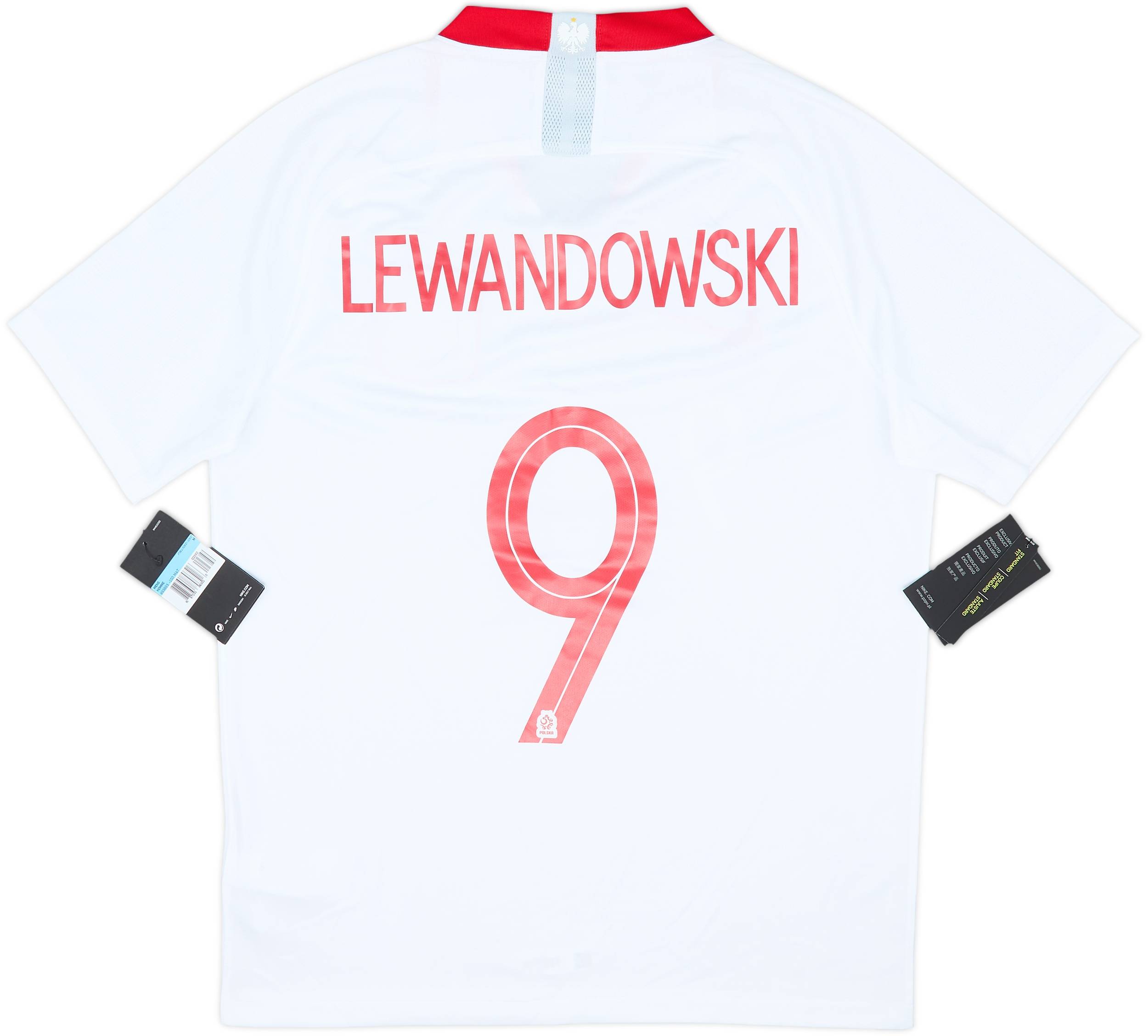 2018-19 Poland Home Shirt Lewandowski #9 (M)