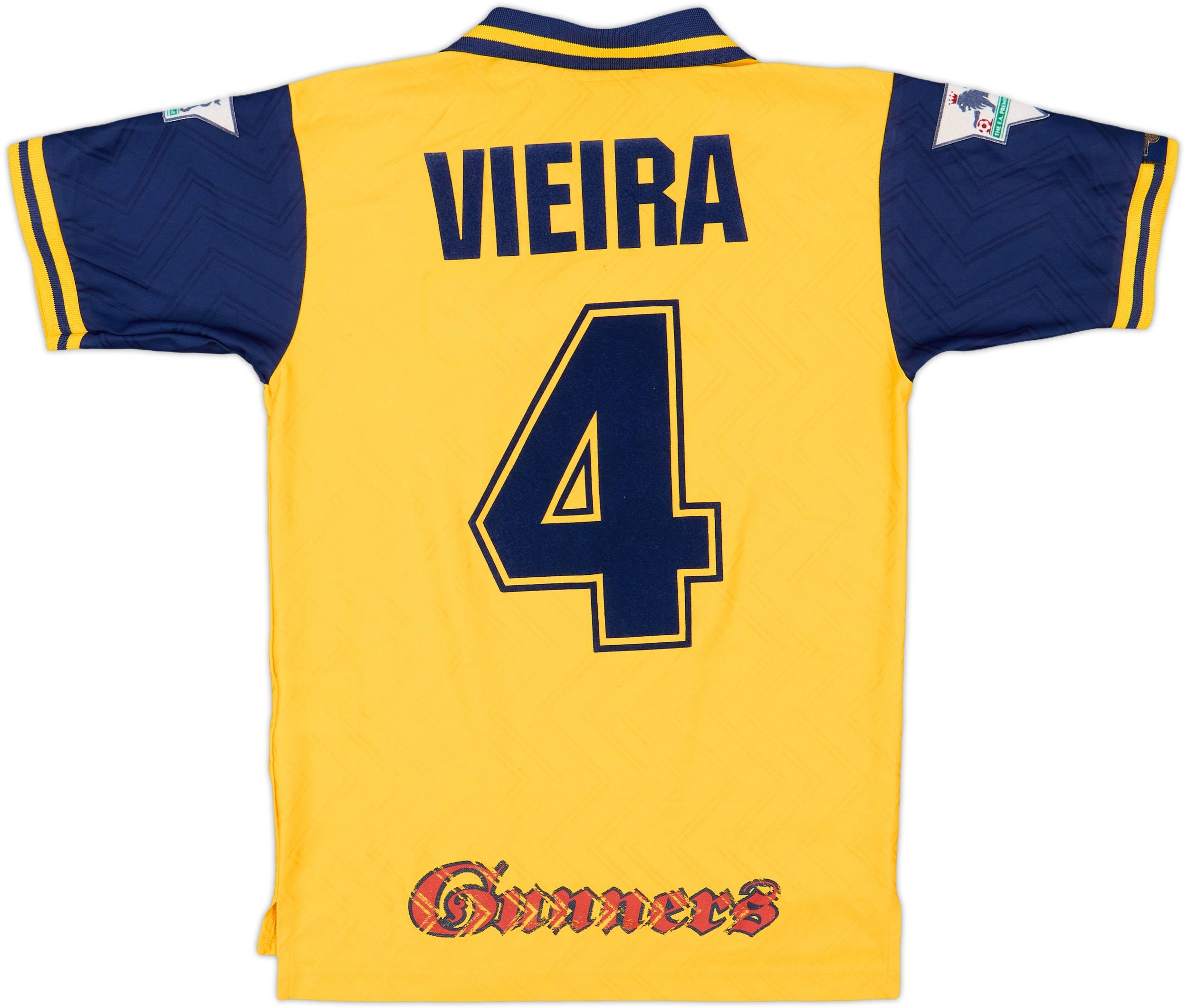 1996-97 Arsenal Away Shirt Vieira #4 - 8/10 - (L.Boys)